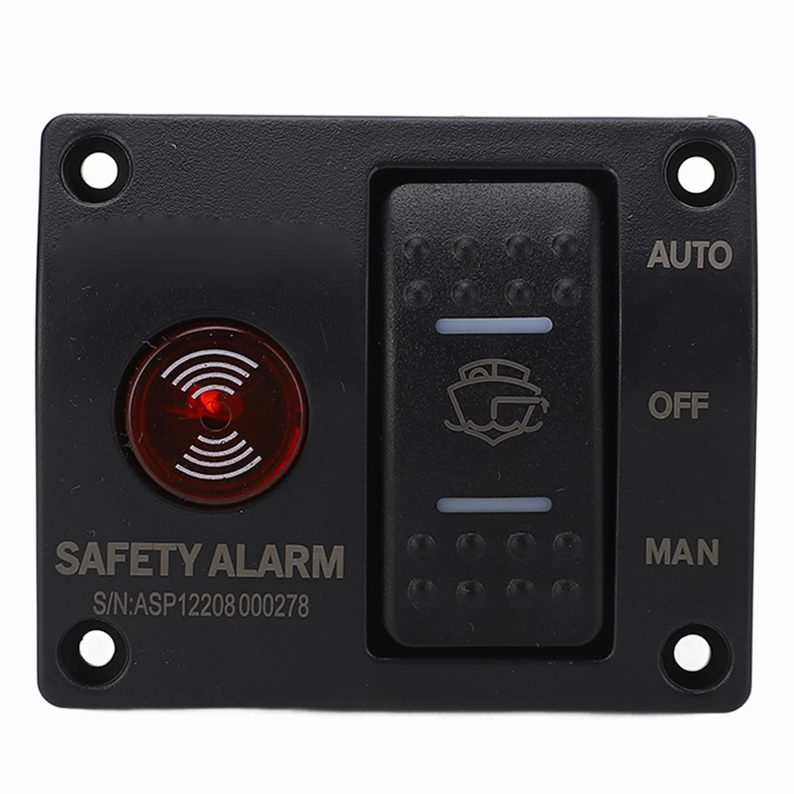 3 Way Warunek Przełącznika Pompy Zęzowej Man Off Auto Włącznik Pompy Zęzowej z światłem LED dla Statków i Jachtów DC24V 3 Way Dilge Pomp Pump Pone (DC12V)