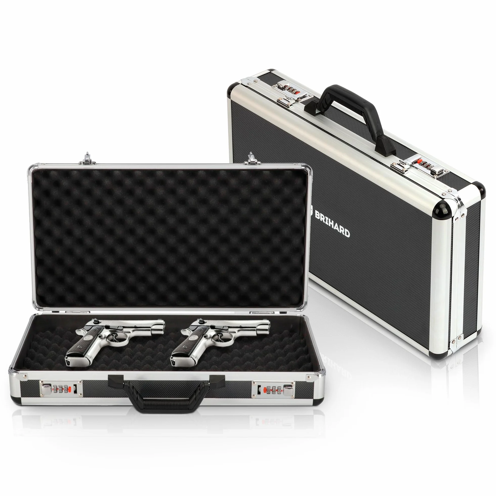 Extra Strong Weapon Cases, Przenośna Walizka na Broń Krótką z Aluminiową Ramą