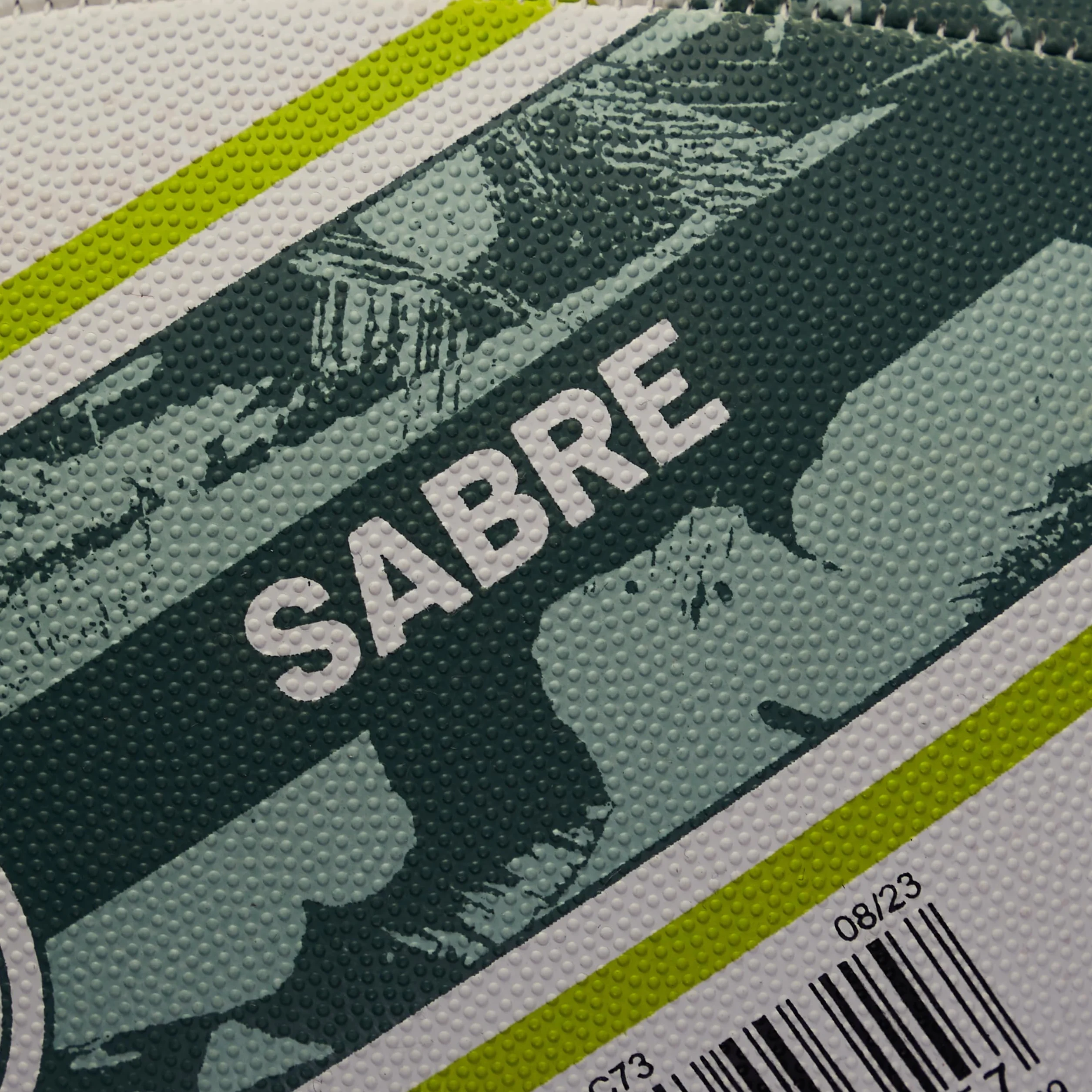 Mitre Unisex Sabre D4P piłka rugby, biała/miętowa/limonkowa, 3