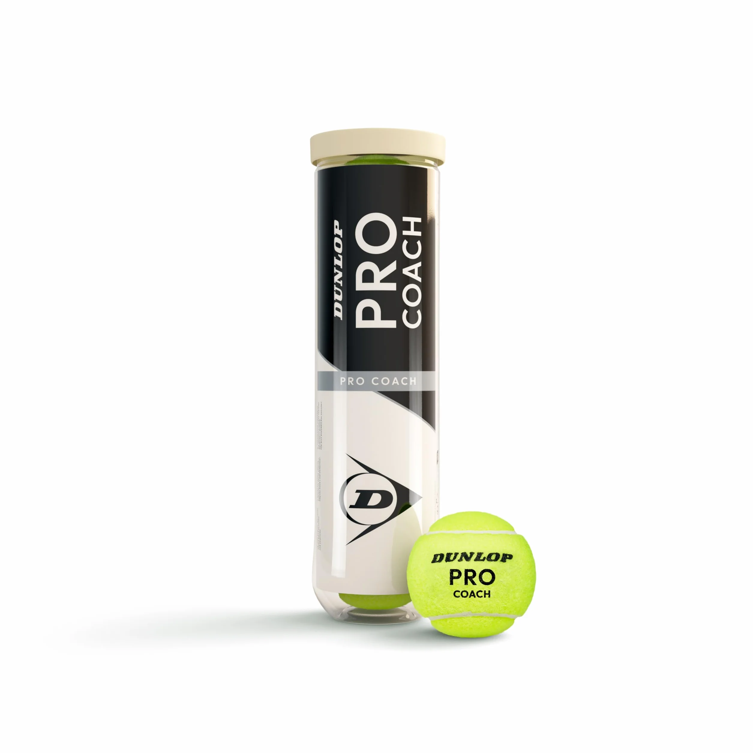 DUNLOP Piłka tenisowa Pro Coach – do coachingu i jednostek treningowych (4 piłki)