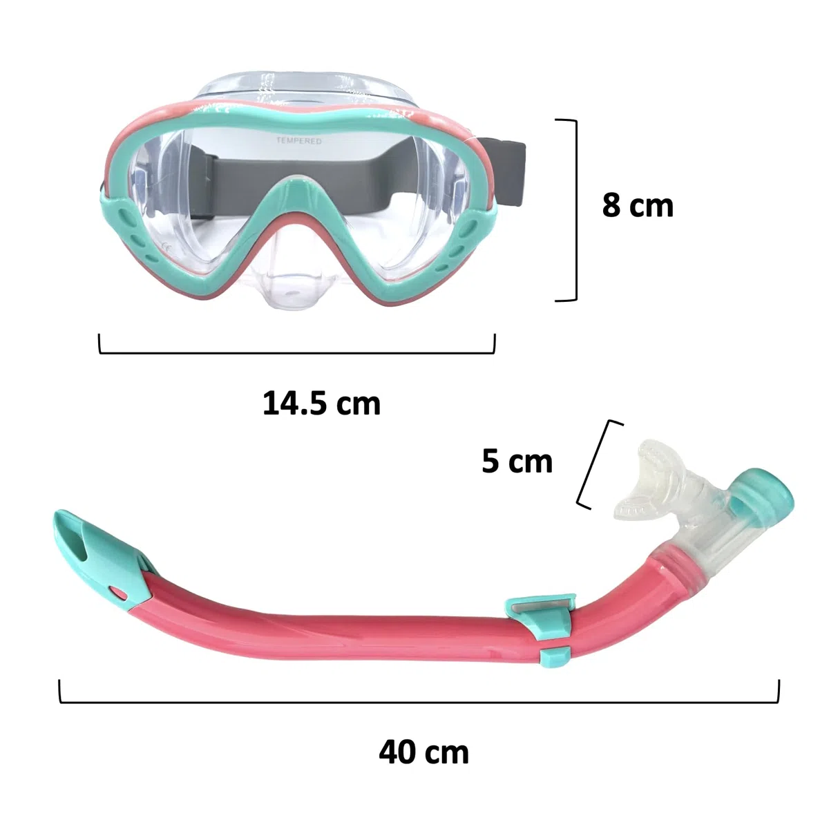 EasyDive zestaw do snorkelingu dla dzieci, maska z elastyczną opaską, zapobiegająca zaparowaniu, maska do nurkowania, suchy materiał silikonowy, zestaw do nurkowania dla chłopców i dziewczynek