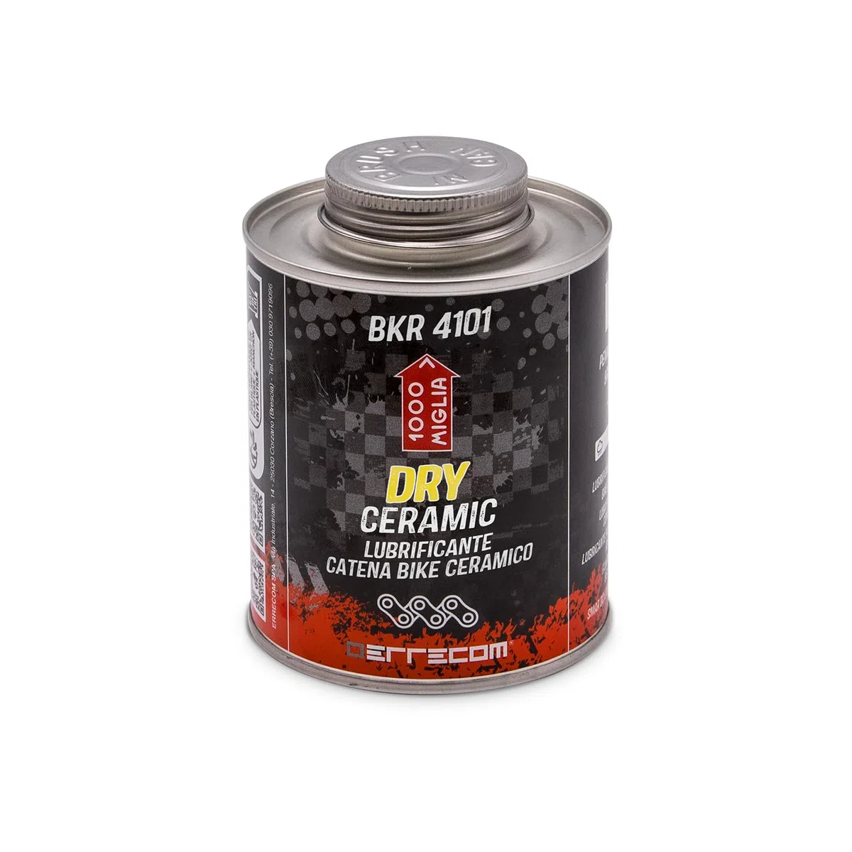 1000 Miglia BKR 4101 CERAMICZNY Smar do Łańcucha Rowerowego DRY - 400 ml, Na Sucho, Fluorescencyjny i Zapachowy, Pojemnik All-In-One, Pędzelek w zestawie