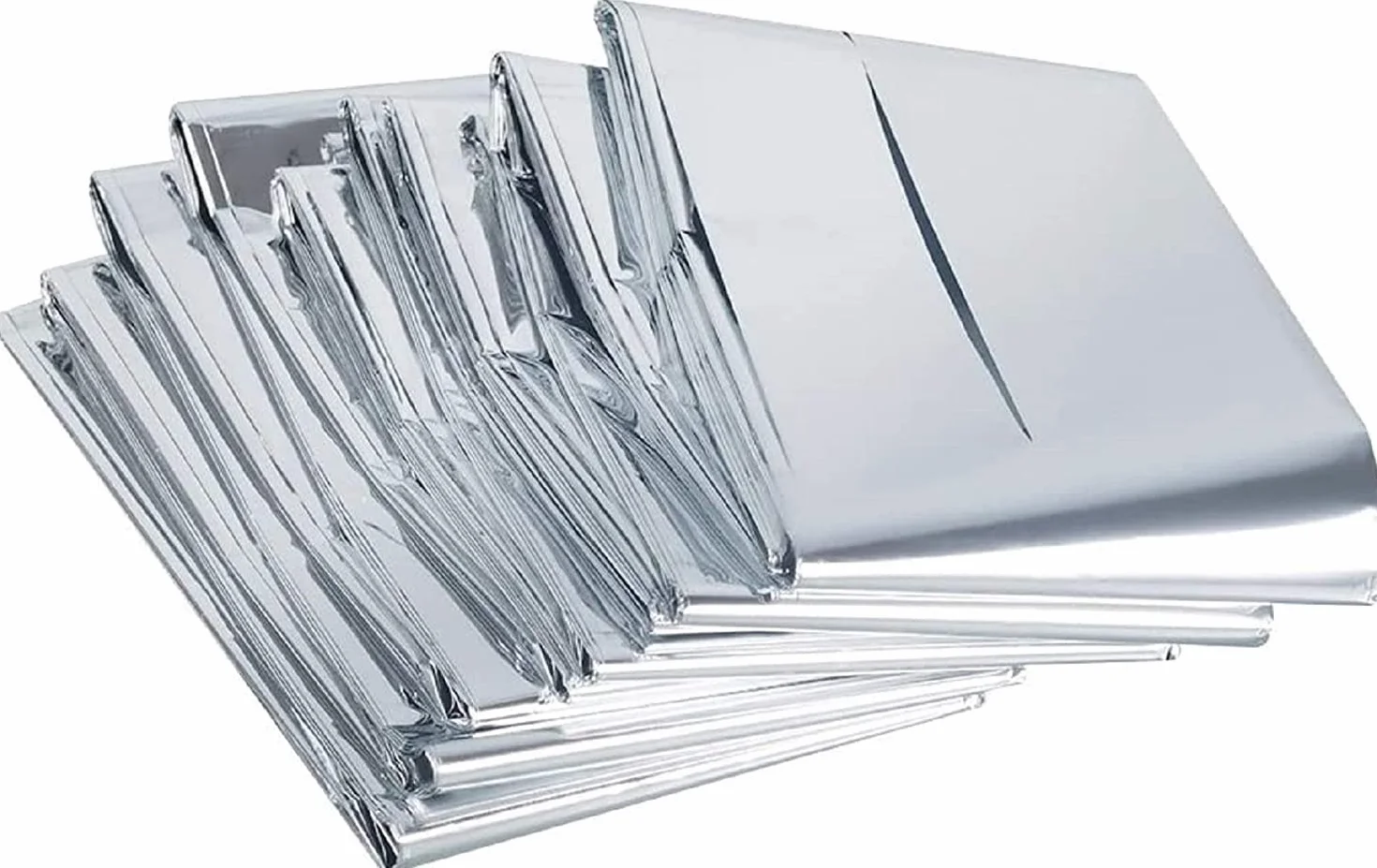 Namvo 5 szt. Awaryjne koce termiczne, 140 cm x 210 cm, survival, odblaskowy, termiczny, pierwszej pomocy, foliowy koc, ?piwór na kemping, w?drówki