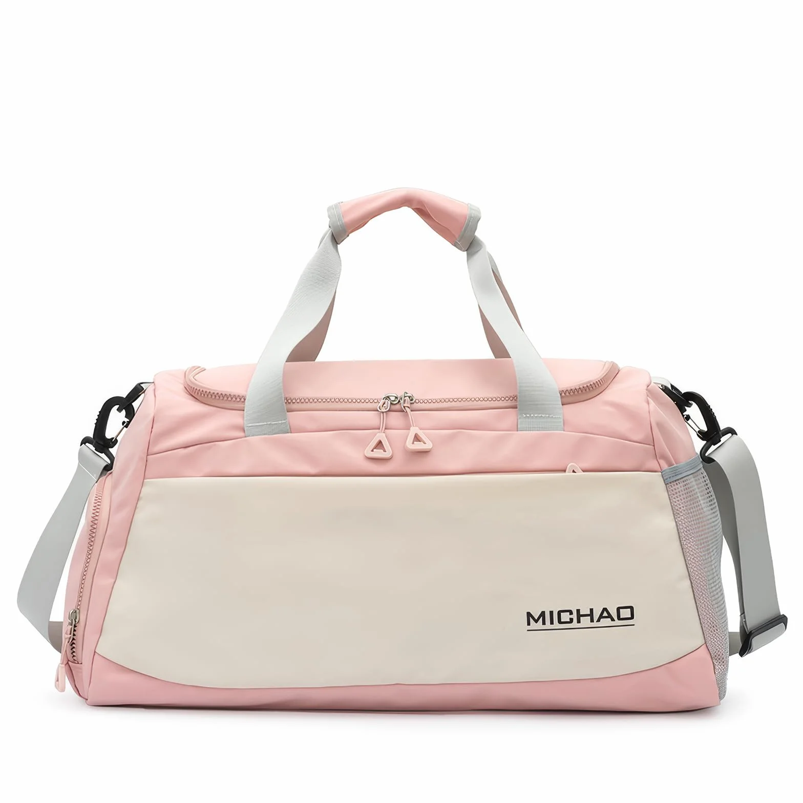 Damska torba do pływania, torba gimnastyczna, duża torba sportowa, damska torba podróżna, torba sportowa, torba fitness, 52 x 24 x 27, weekend, pobyt w szpitalu, XL, Rosa