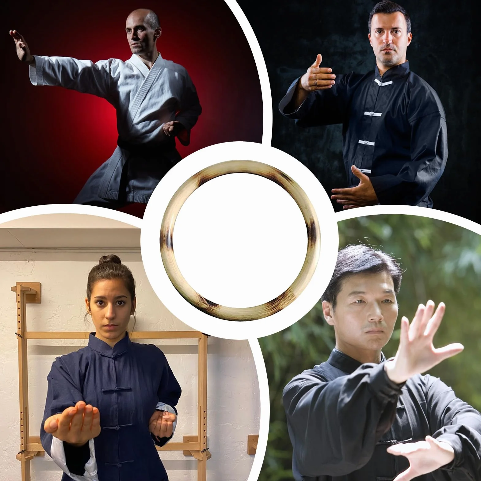 Pierścień rattanowy do ćwiczeń siłowych Kung Fu dla kobiet i mężczyzn