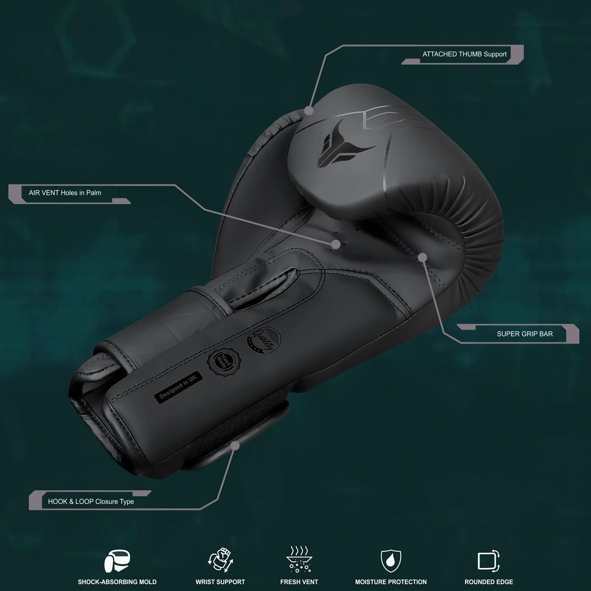 Mytra Fusion rękawice bokserskie w zestawie z bezpłatnymi owijkami na dłonie, rękawice treningowe do muay thai, rękawice do kickboxingu dla mężczyzn i kobiet