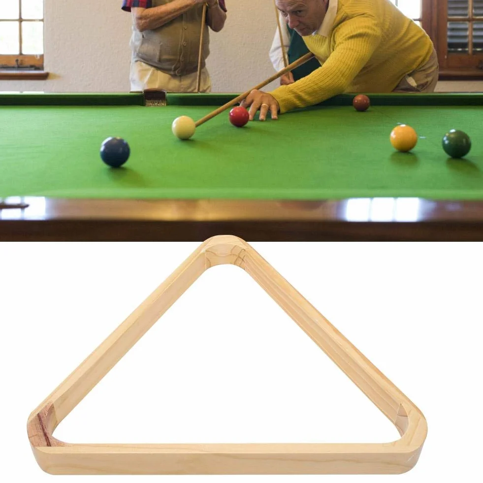 Alomejor Snooker stojak na piłkę drewniany trójkąt i romb stół bilard stojaki sportowe akcesoria