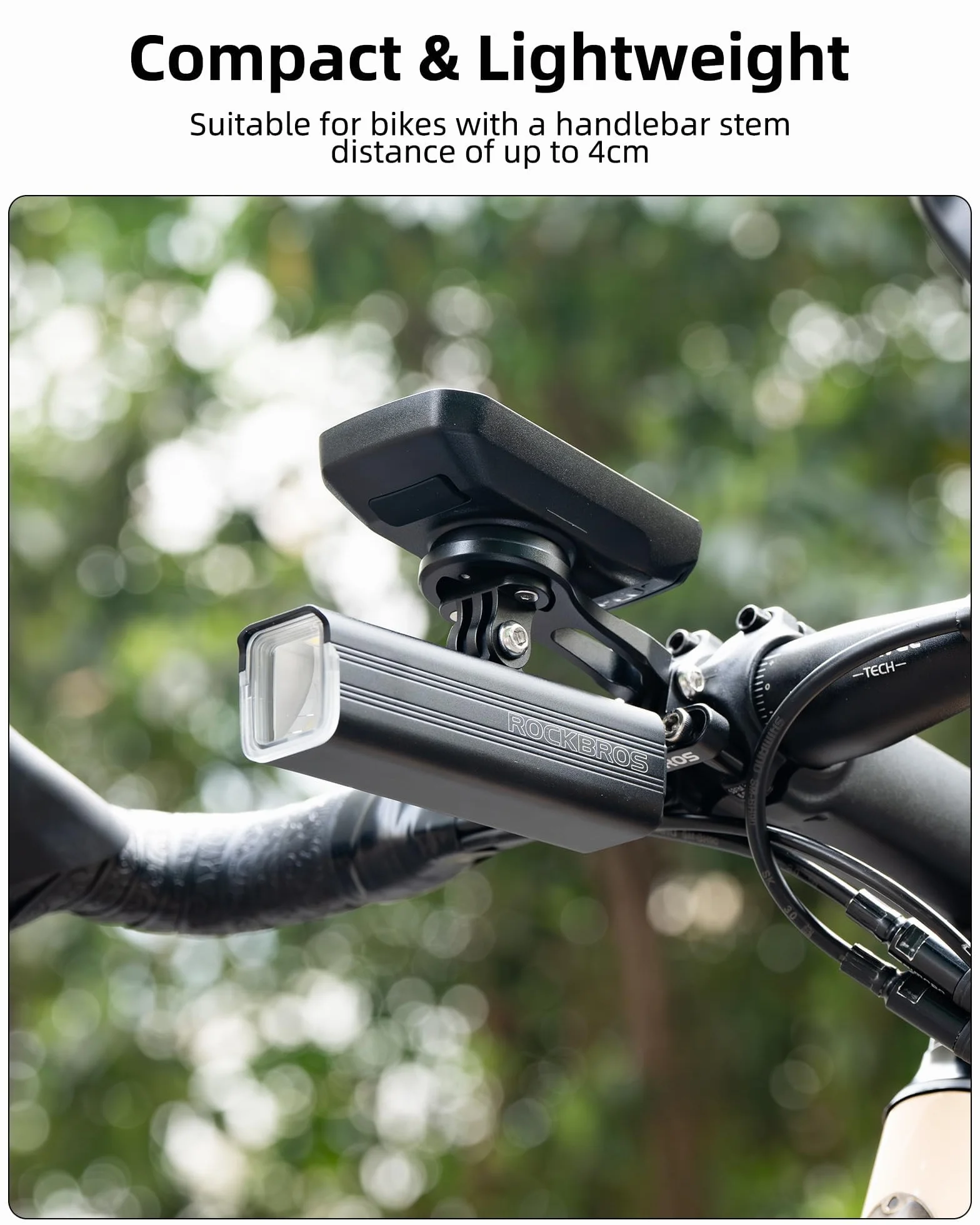 ROCKBROS Uchwyt na Licznik Rowerowy Kompatybilny z Garmin Bryton Wahoo 3 Rodzaje