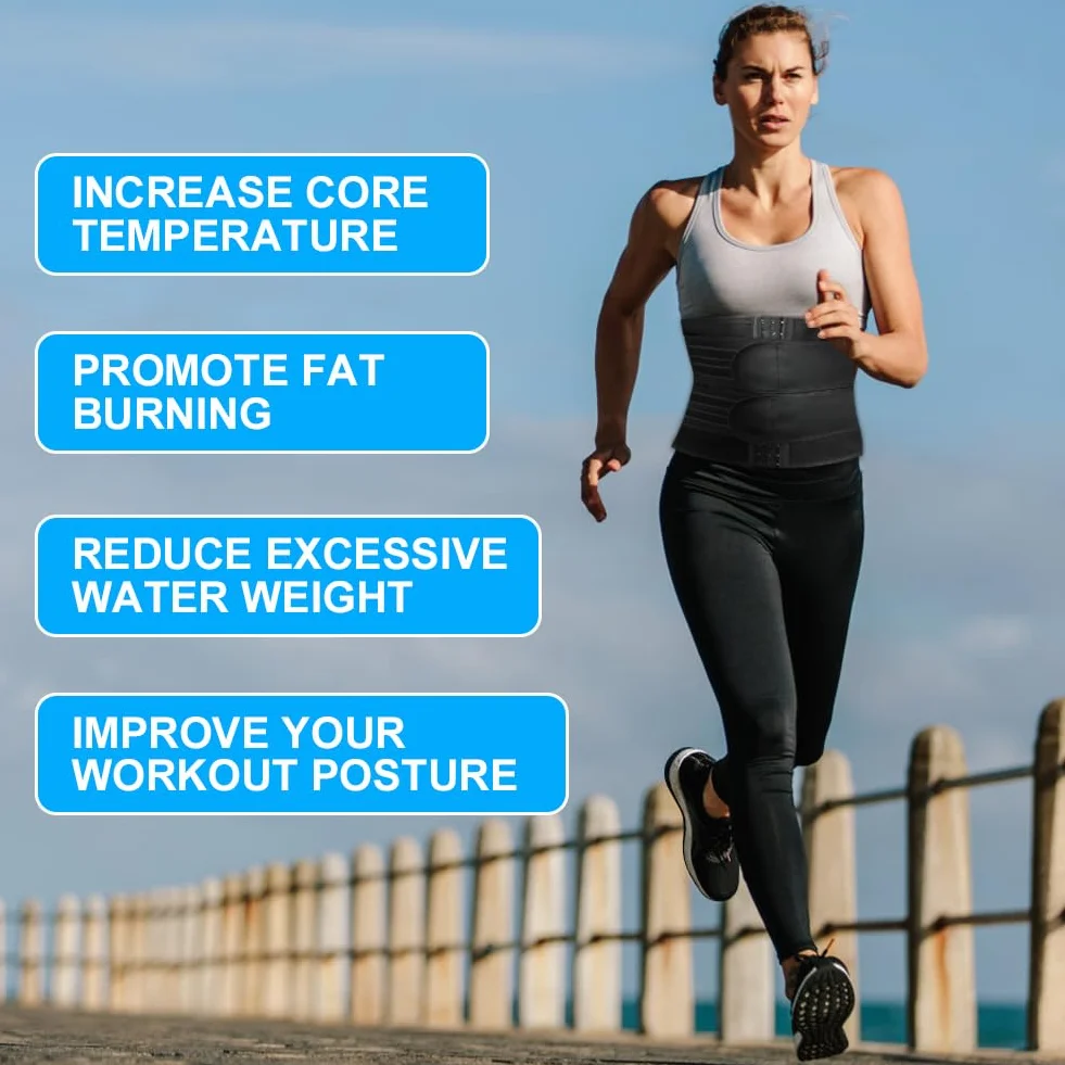 ACWOO Pas lędźwiowy damski neoprenowy regulowany wyszczuplający do treningu fitness