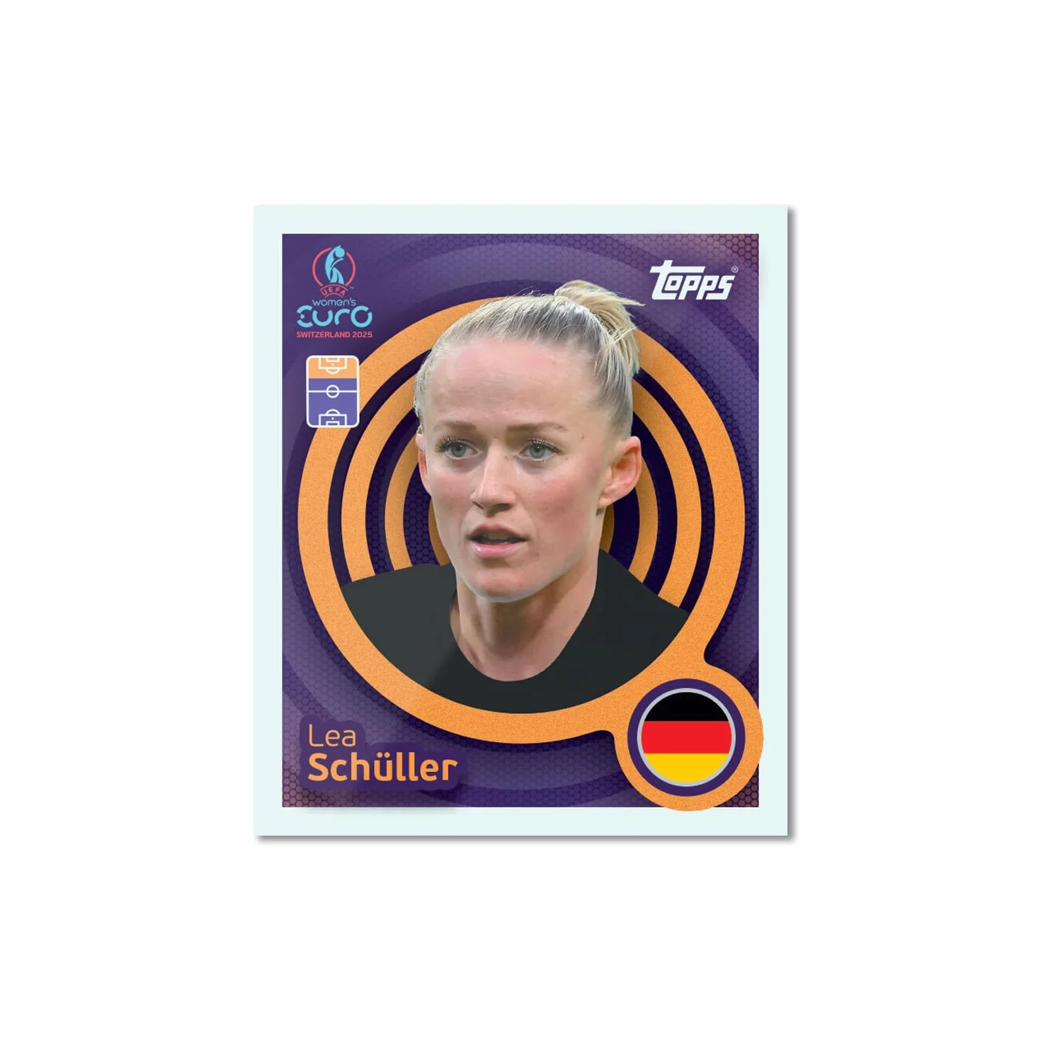 Topps Official Women's Euros 2025 Sticker Collection Box 300 naklejek