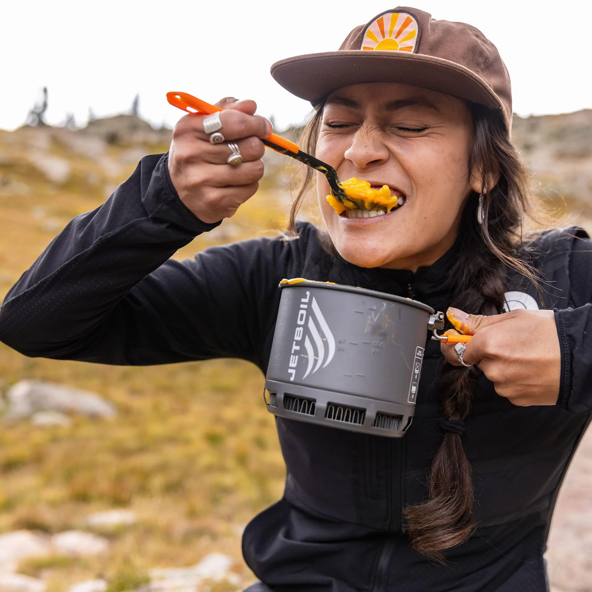 Jetboil TrailWare zestaw przyborów kempingowych widelec nóż łyżka