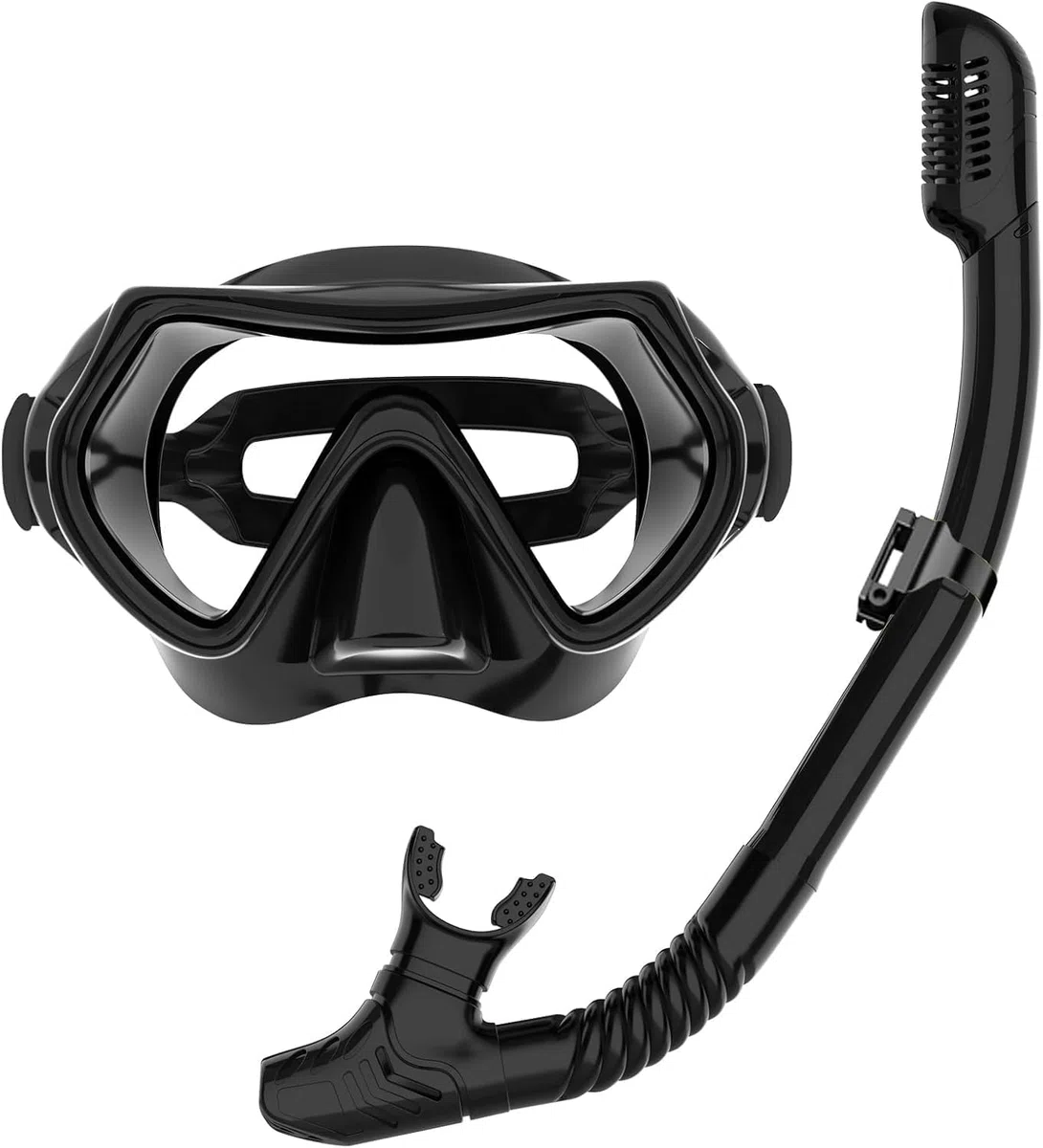 JRing Zestaw do snorkelingu dla dorosłych, okulary do nurkowania i Dry zestaw do snorkelingu, ochrona przed przeciekaniem i zaparowaniem, maska do nurkowania dla mężczyzn i kobiet