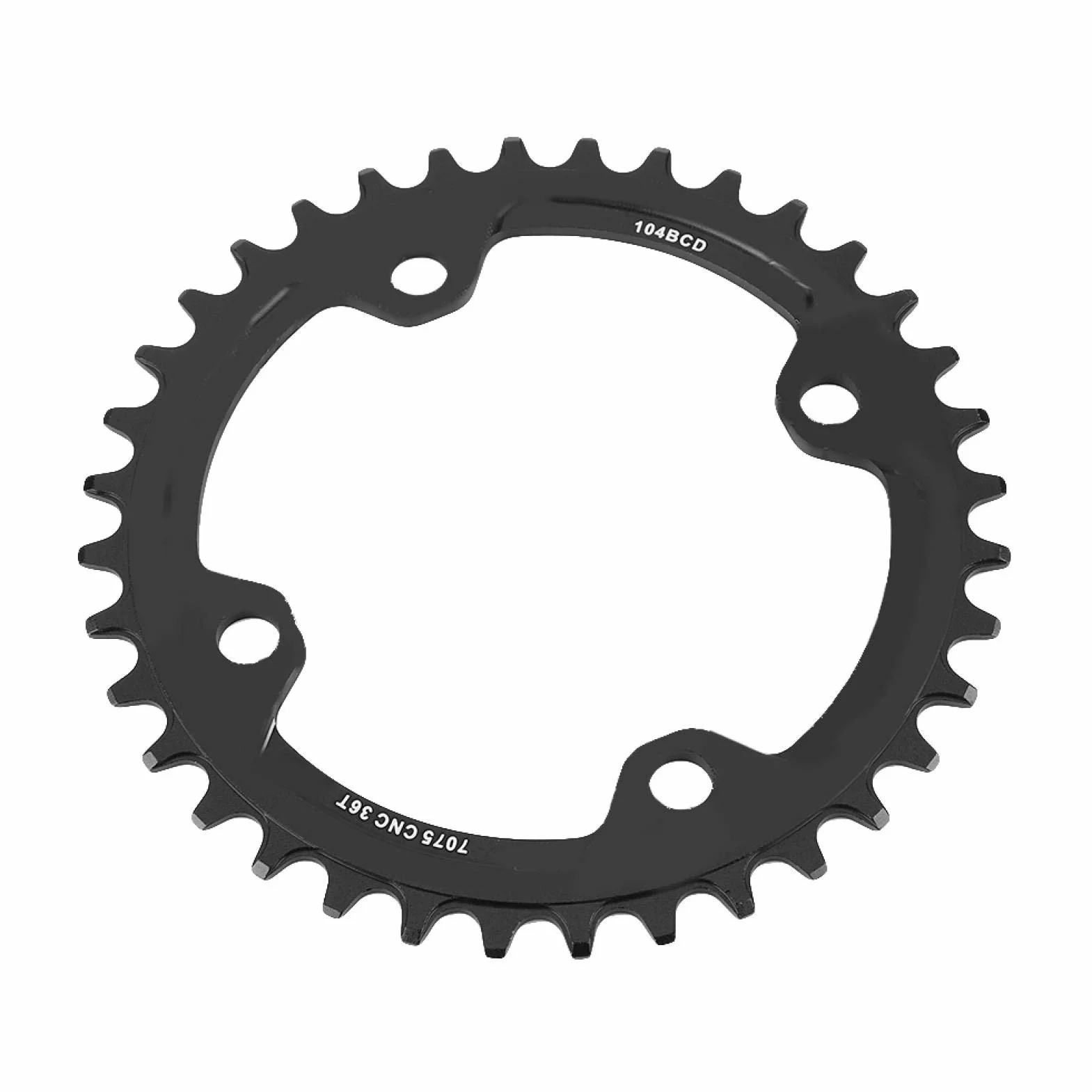 Alomejor Pojedynczy łańcuch rowerowy Pierścień 32T 34T 36T 38T 104 mm BCD pojedynczy pierścień łańcuchowy do większości rowerów szosowych BMX