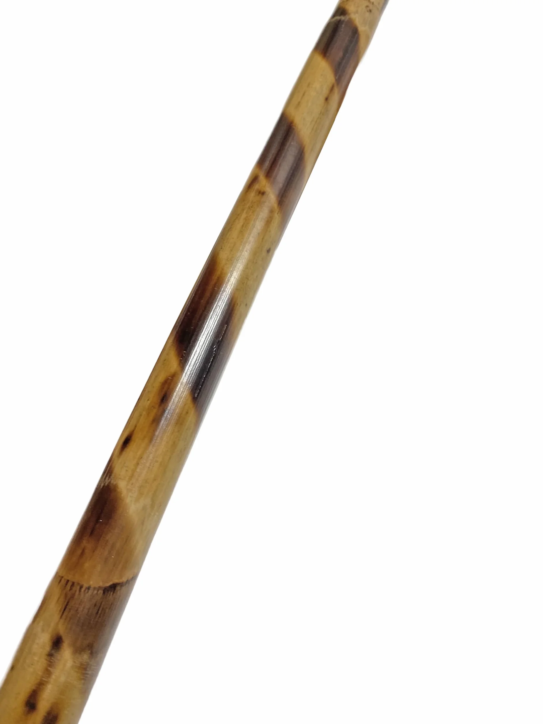 Escrima Kij 65 cm – rattanowy jasny, wzór tygrysa, nieobrany, Safety – Kali Arnis Stick drążek treningowy