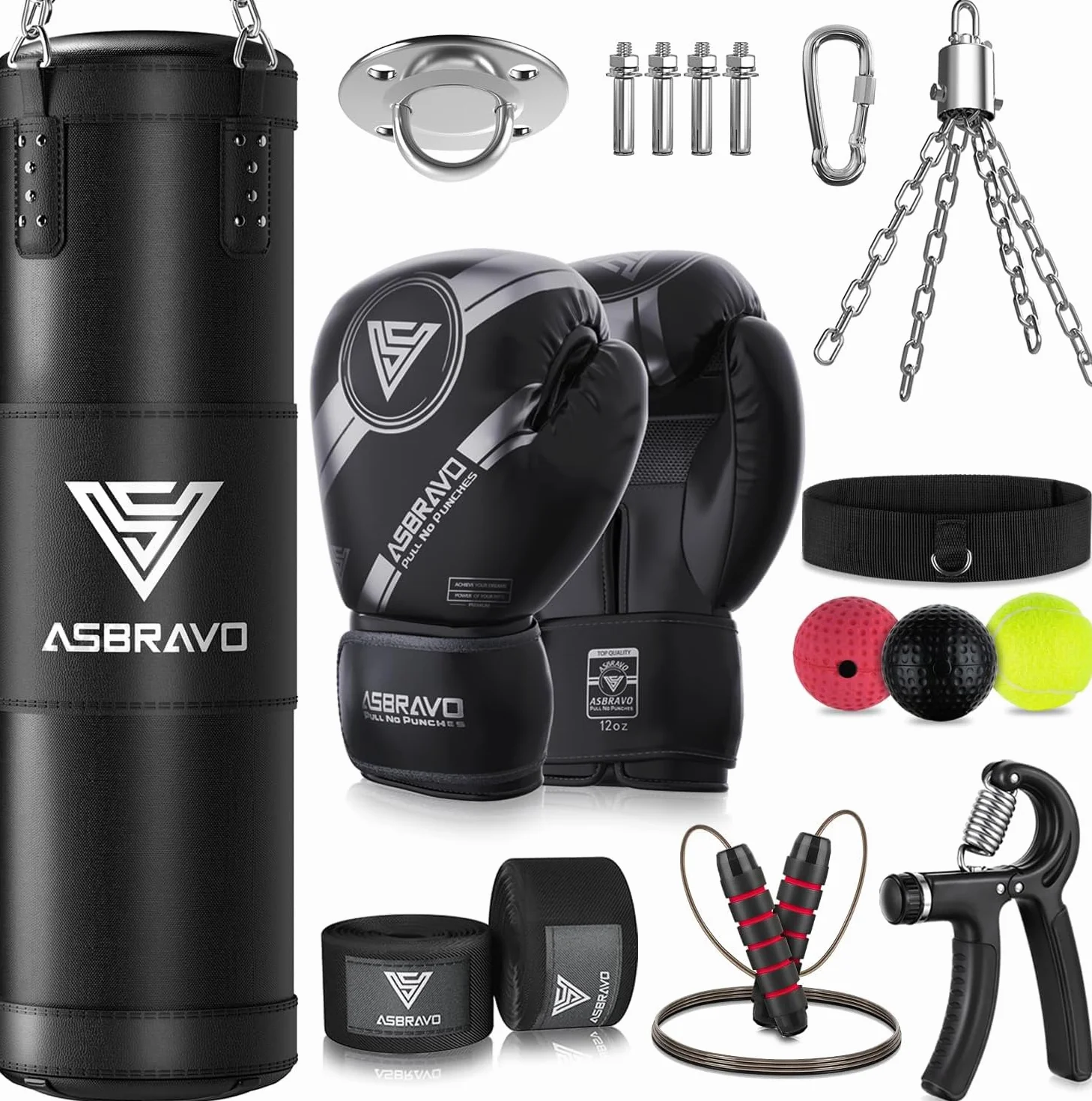 Zestaw z Torbą Bokserską 1,2 m Oxford z Rękawicami 12 oz do MMA Muay Thai Niewypełniony