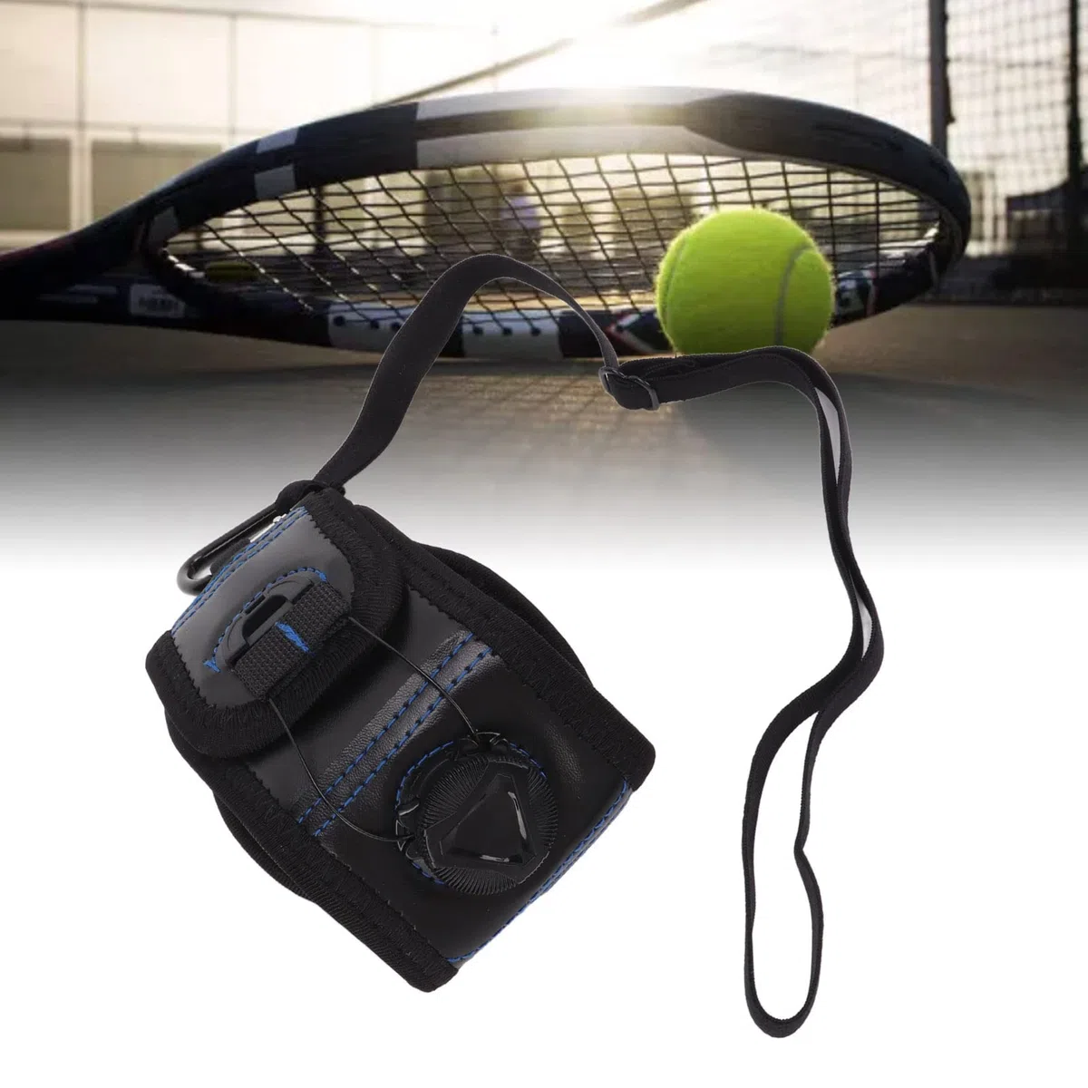Generic Tenis Ustalony Trener Nadgarstka, Przyjazne dla Skóry Ochronne Narzędzie do Treningu Tenisa Wielokrotnego Użytku do Budowania Ciała