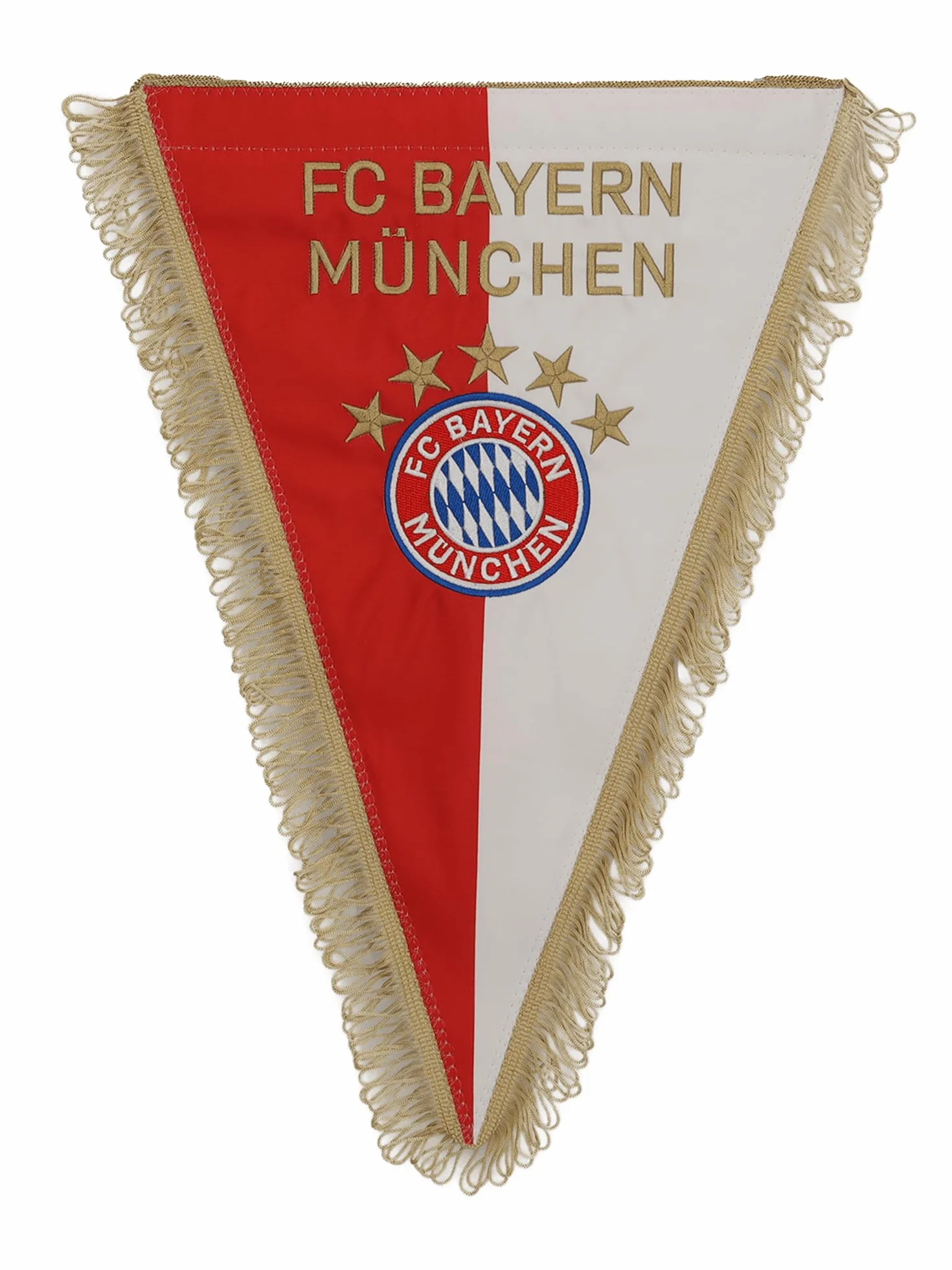 FC Bayern Monachium Sztandar z jedwabiu Czerwony Biały Piłka nożna