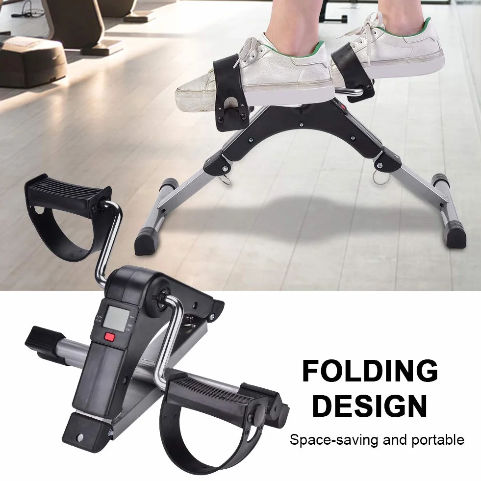 Rower treningowy składany Mini Bike z monitorem LCD na ręce i nogi