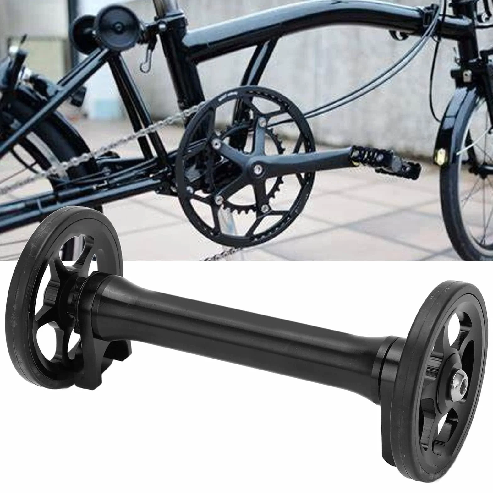 Drążek Przedłużający Easy Wheels Teleskopowy Składany do Roweru 3sixty Czarny
