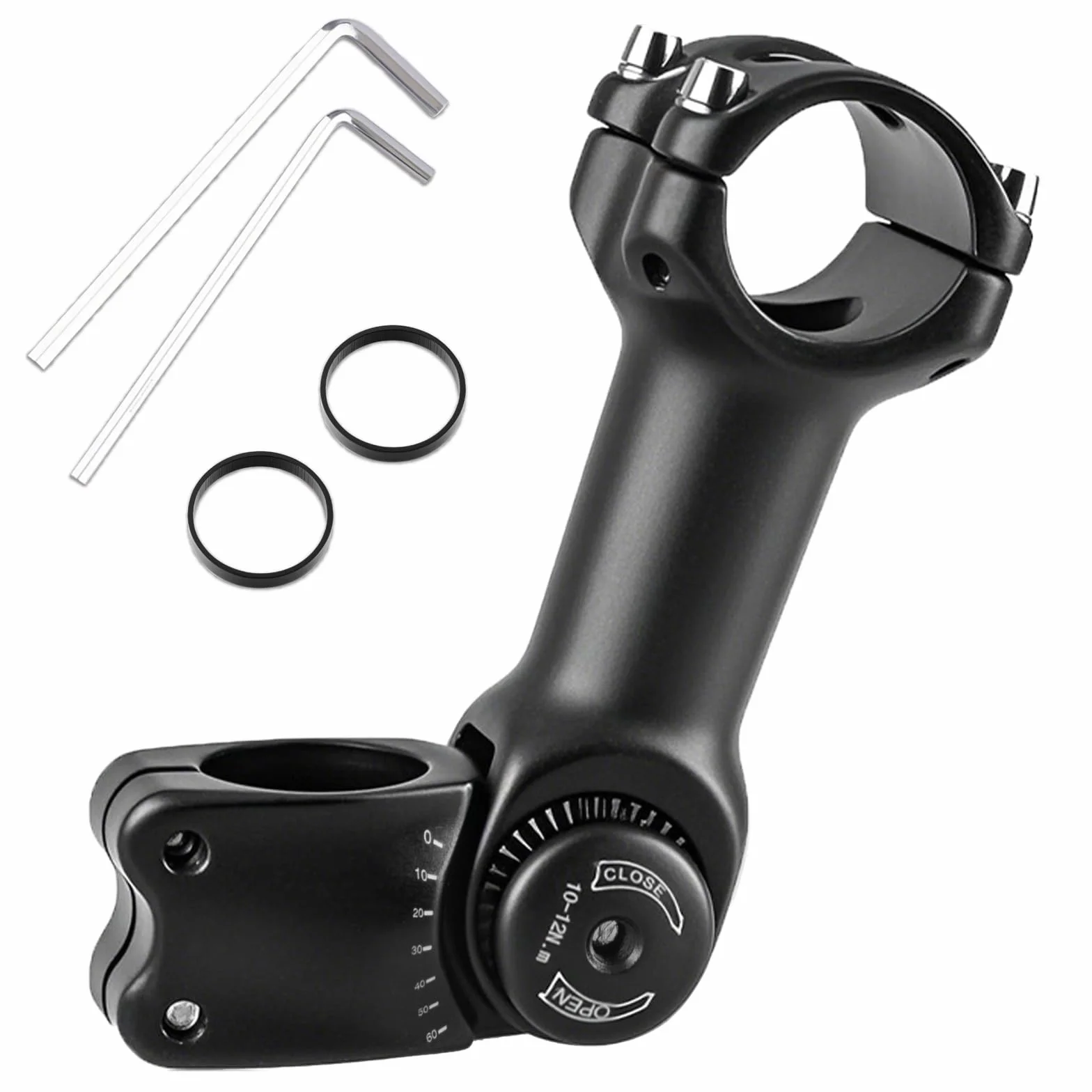 TRIWONDER Wspornik kierownicy regulowany 60° 25,4/31,8 mm aluminiowy do roweru BMX MTB