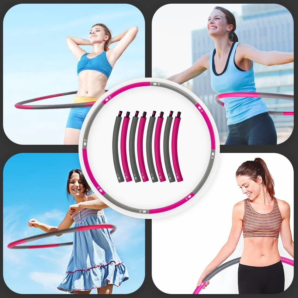 ResultSport Wielka Brytania - oryginalna obciążona obręcz do ćwiczeń fitness z pianki hula hop o szerokości 100 cm