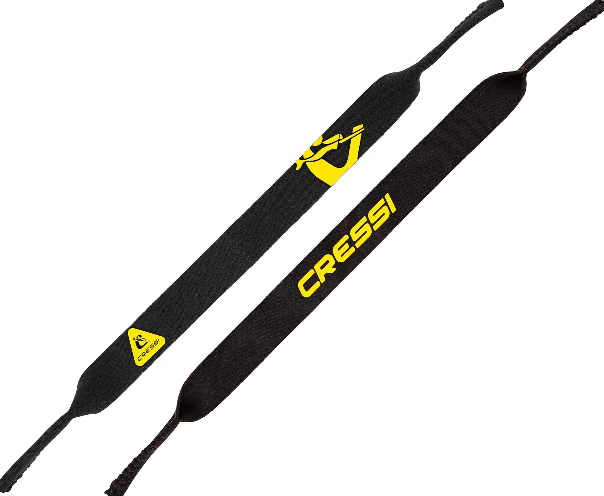 Cressi Okulary Neo Retainer pływający pasek neoprenowy czarny żółty