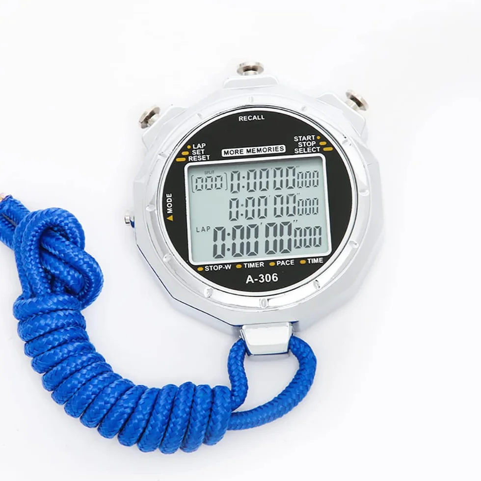 Sportowy stoper timer cyfrowy wyświetlacz 1/1000 sekund precyzyjny elektroniczny cyfrowy timer wodoodporny sporty na świeżym powietrzu