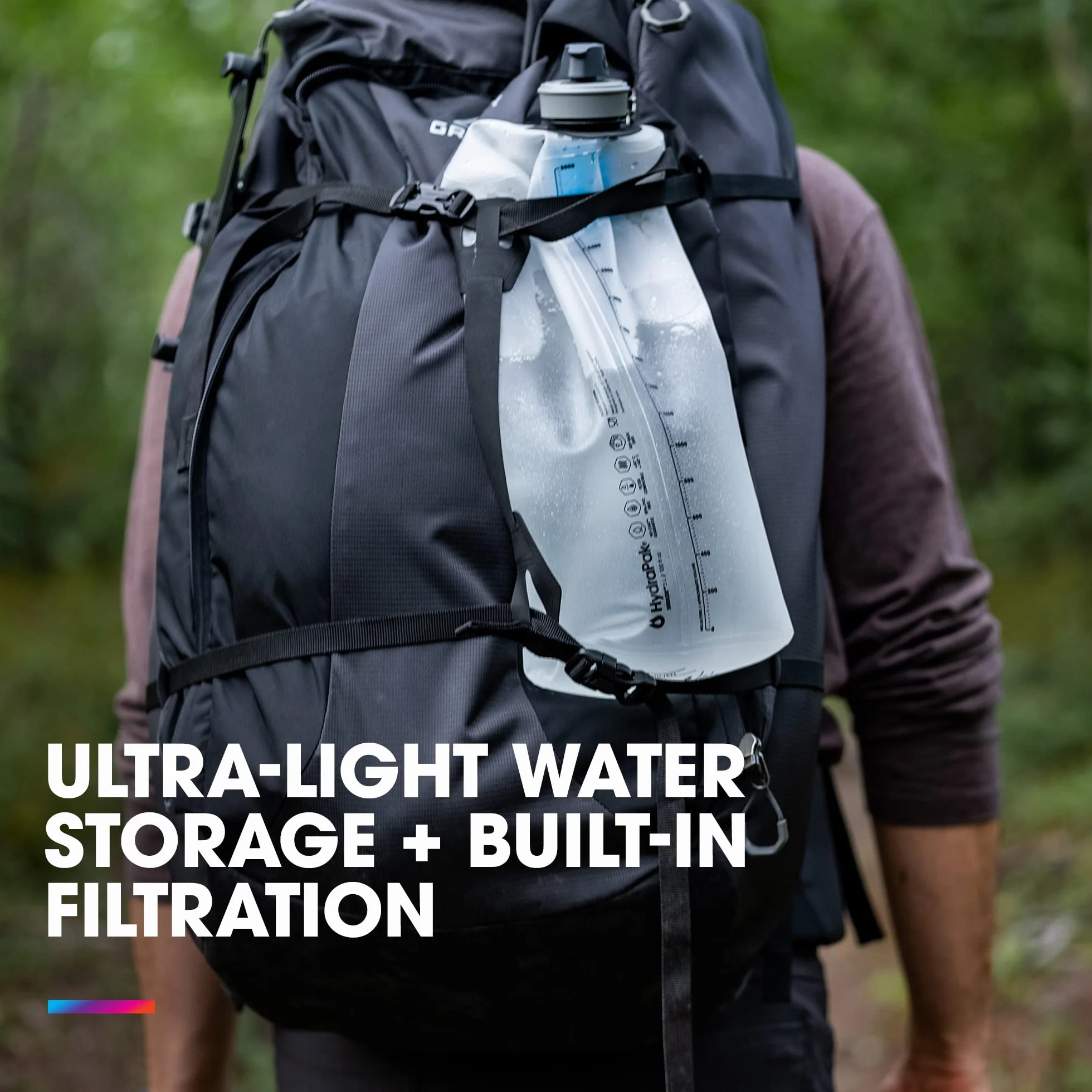 Hydrapak Seeker + 3L Zbiornik z filtrem wody pitnej dla dorosłych Unisex, czysty, 3 L
