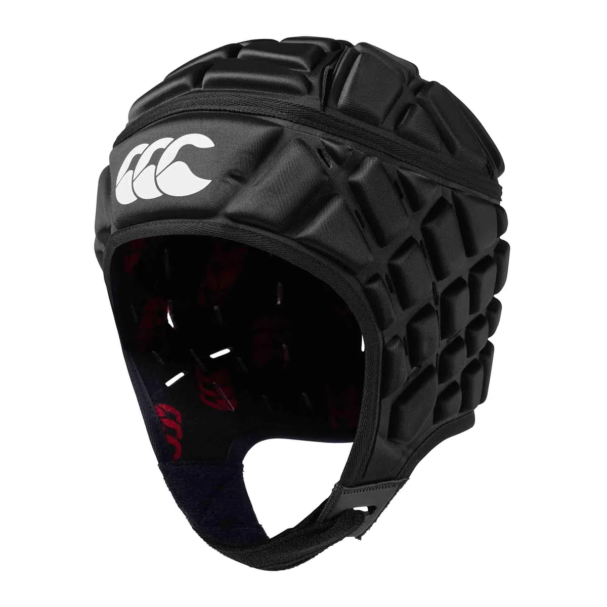 Canterbury Unisex – kask Raze Headguard dla dorosłych, czarny/czerwony, L