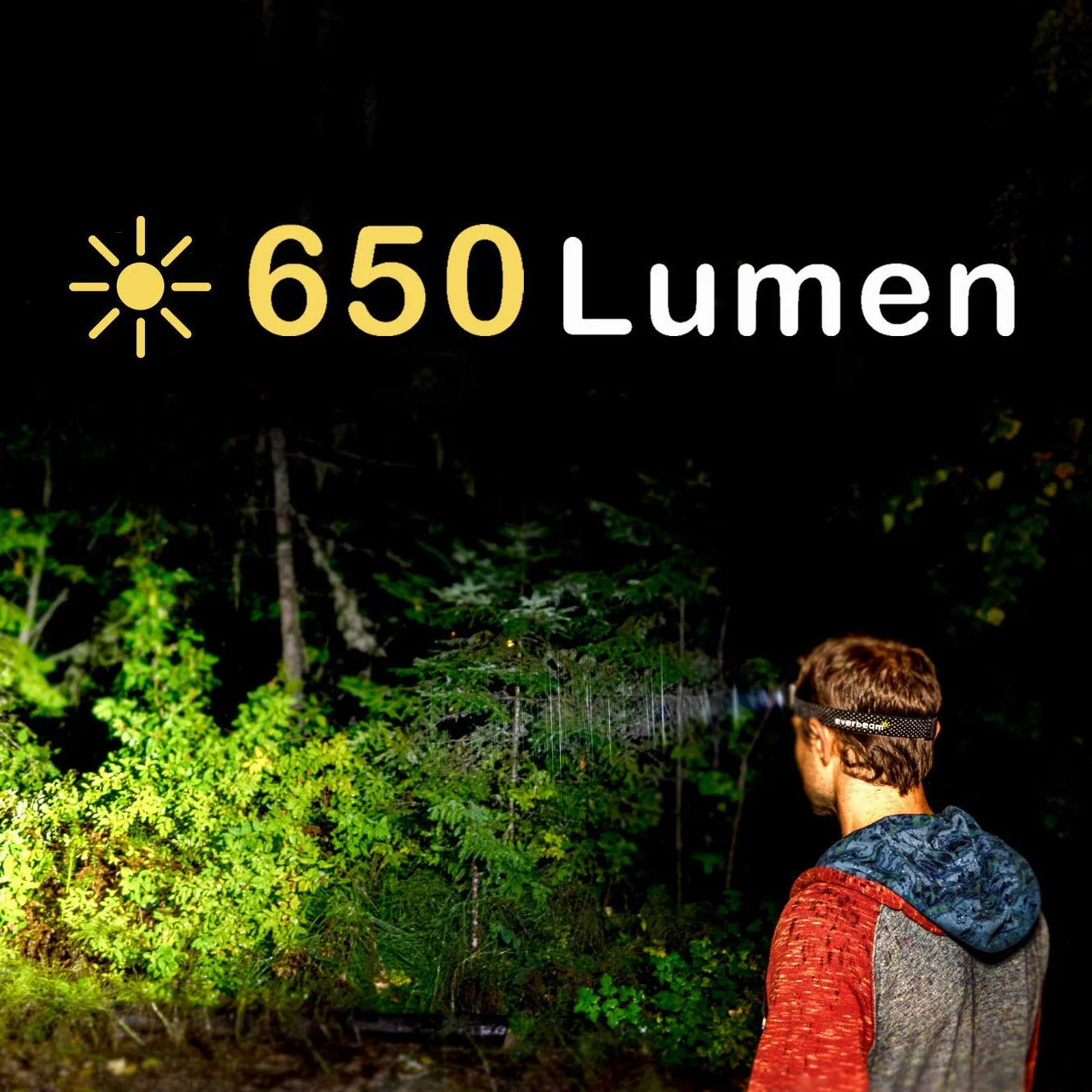 Latarka czołowa Everbeam H6 Pro LED 650 lumenów 1200 mAh USB