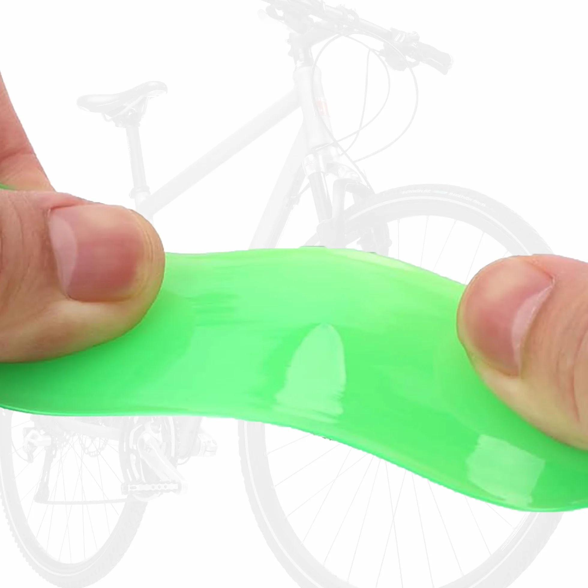 Wkładka do opon rowerowych, 2 sztuki, taśma chroniąca przed przebiciem, akcesoria rowerowe kompatybilne z 30,5 cm, 40,6 cm, 45,7 cm, 50,8 cm, 61 cm, 66 cm, 69,8 cm, 73,7 cm (zielone)