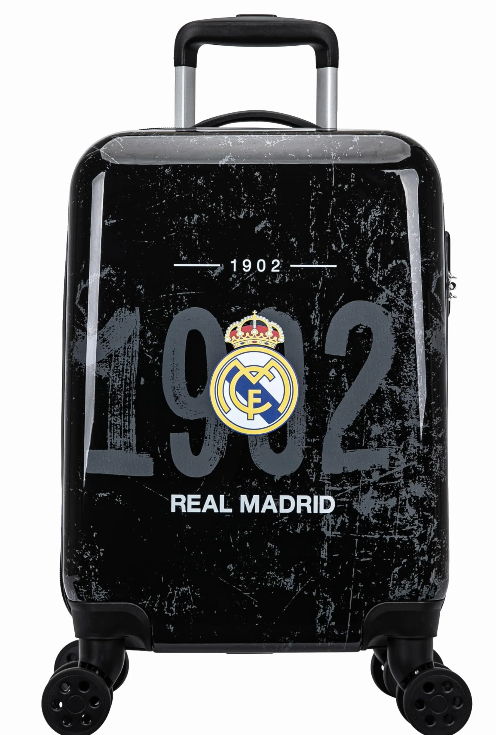 Real Madrid Cabine walizka oficjalna kolekcja 48,3 cm czarna 50 x 37 x 20 cm sportowa