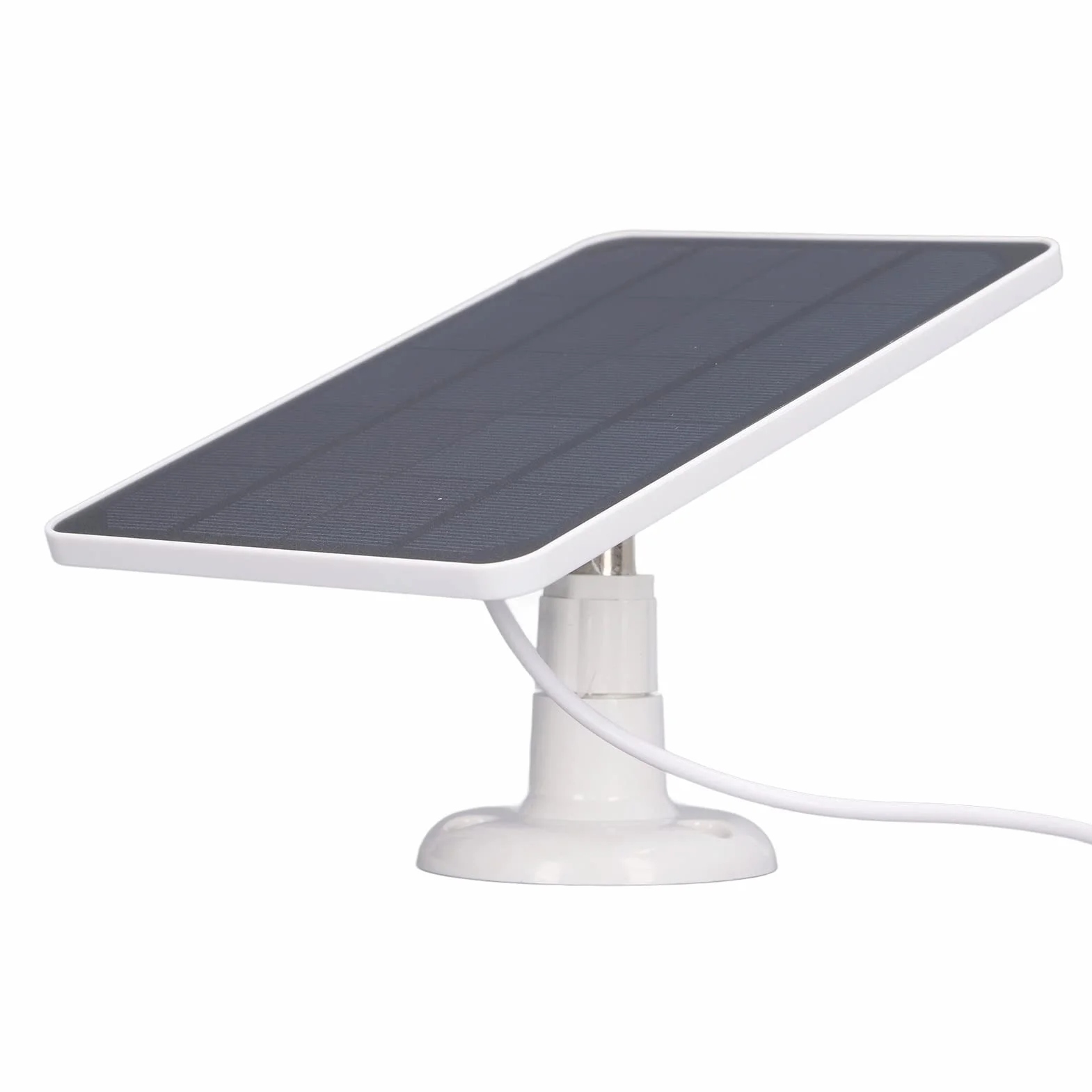 10W Zestaw Paneli Słonecznych Micro USB ładowanie Kamery Panel Słoneczny Wysokowydajna ładowarka do Zewnętrznego Kempingu RV Trip (Biały)