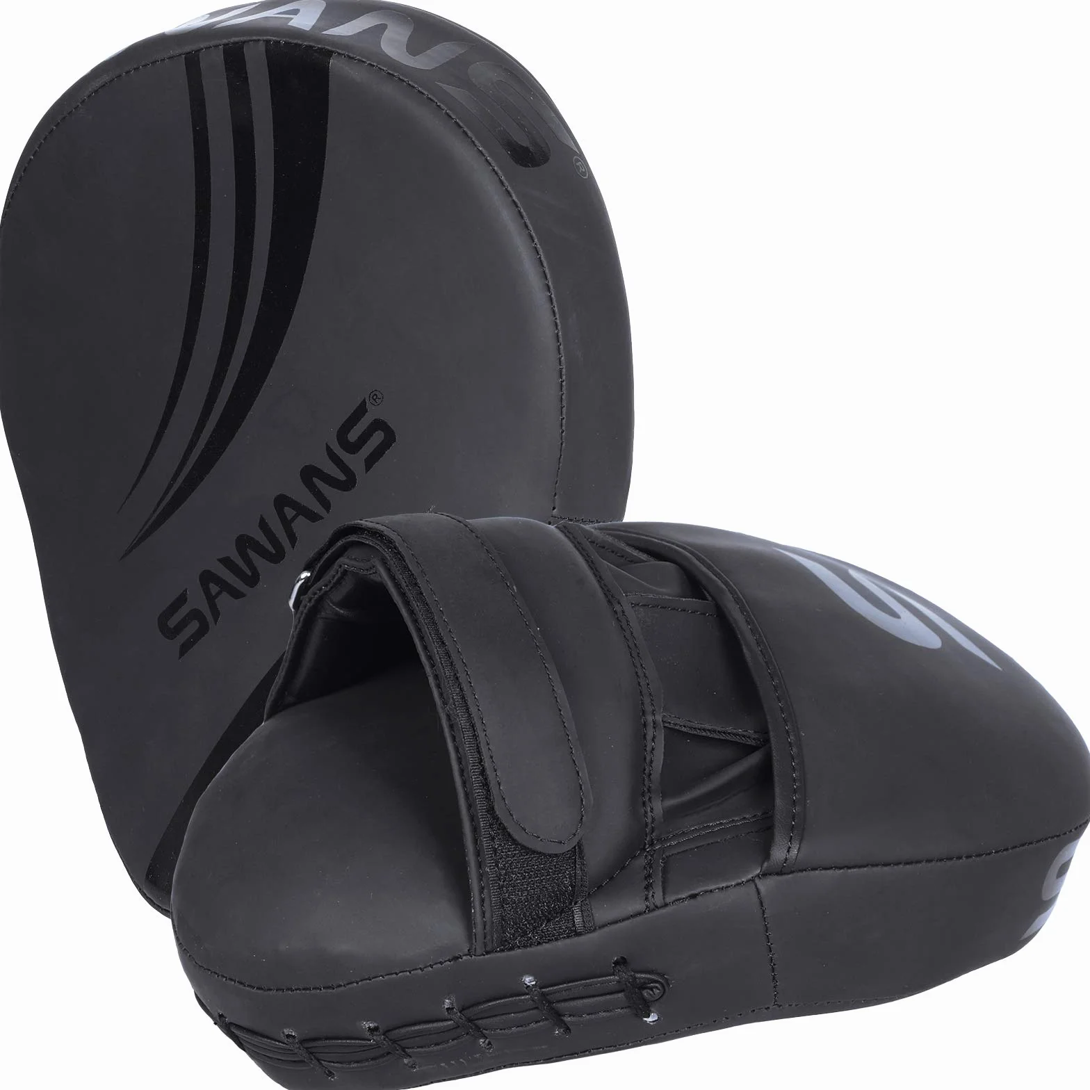 SAWANS® Boks Focus Pads Hook and Jab Mitts Skórzane Kickboxing MMA Zakrzywione Ramię Strike Tarcza Punching Target Pads Sztuki Walki Muay Thai Trening