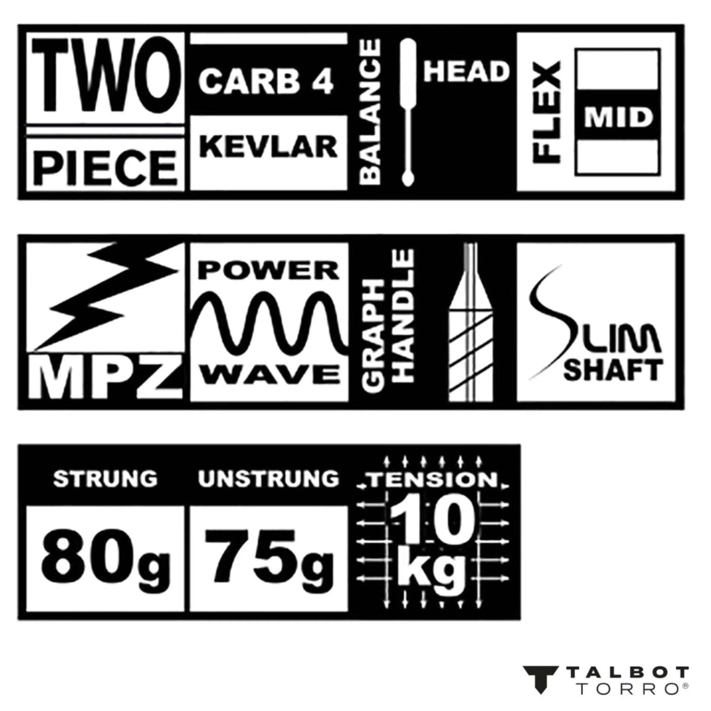 Talbot Torro ISOFORCE 1011.7 rakieta do badmintona