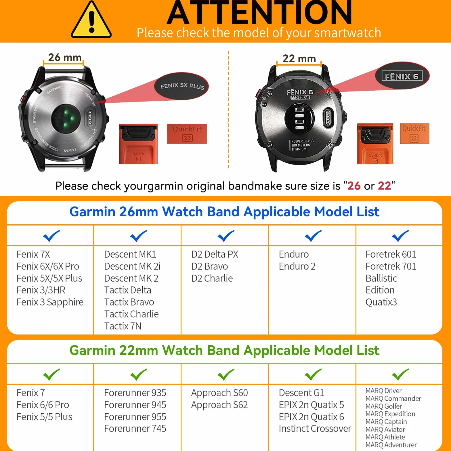 Pasek nylonowy Quickfit 22 mm do Garmin Fenix 5/5 Plus/6/6 Pro/7/7 Pro/EPIX Pro 47 mm, Epix 2, Instinct/Instinct 2 Solar, Forerunner 935/945/955, Approach S60/S62