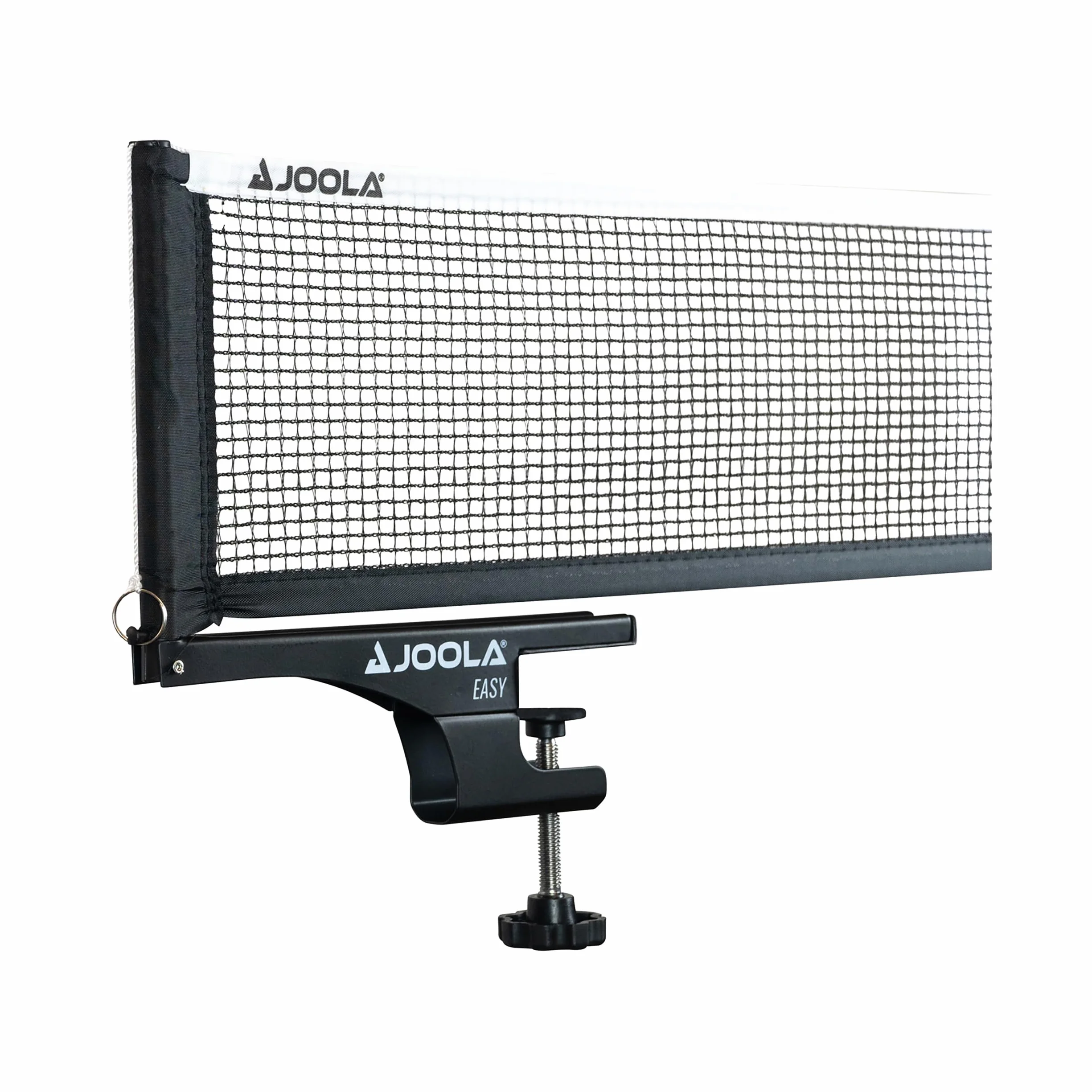 JOOLA 31008 Siatka do tenisa stołowego Easy Indoor komplet do sportów rekreacyjnych – napięcie sieciowe regulowane, kolor czarny, 183 cm x 15,25 cm