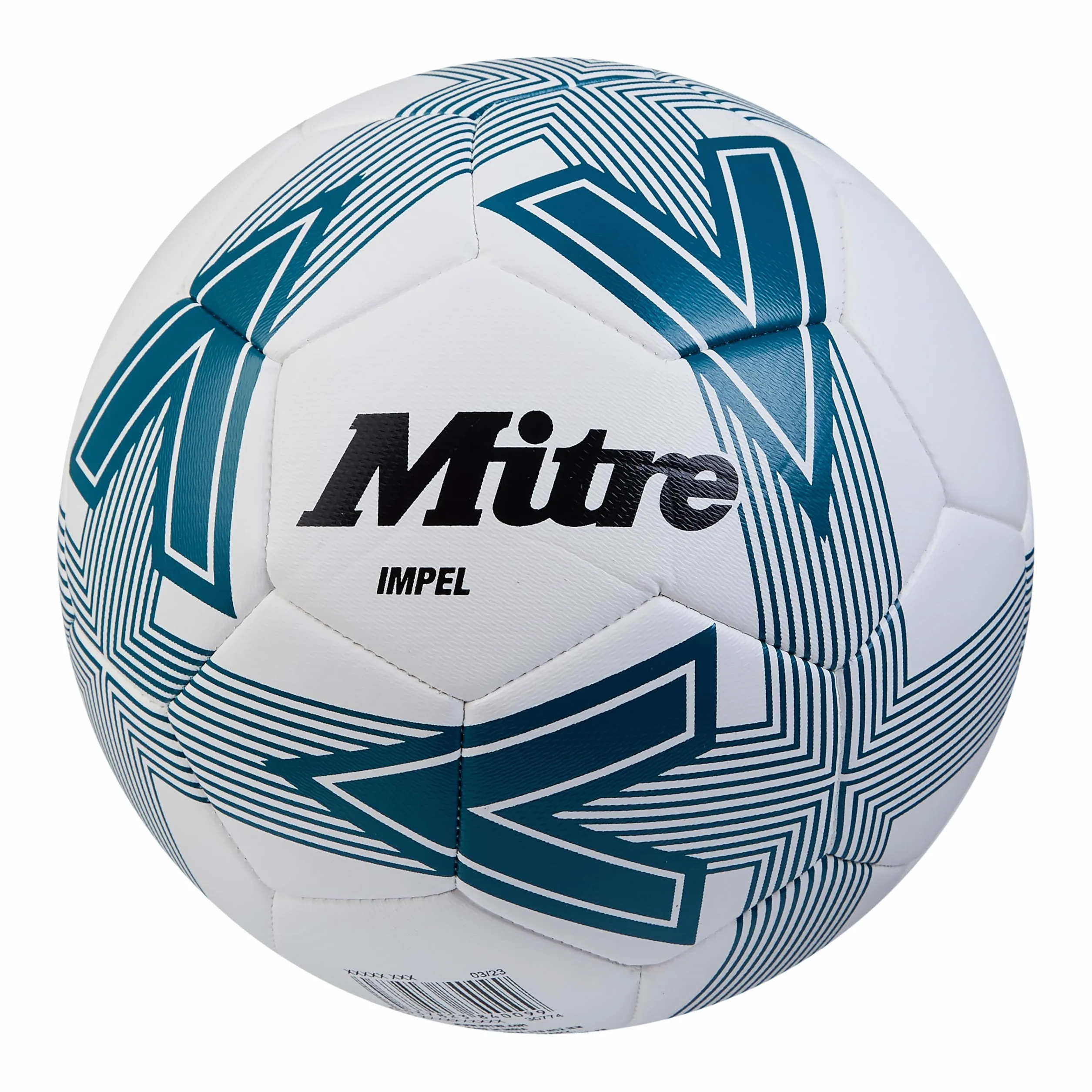 Mitre Impel L30P piłka nożna, bardzo trwała, zachowuje kształt, biały/zielony, 2
