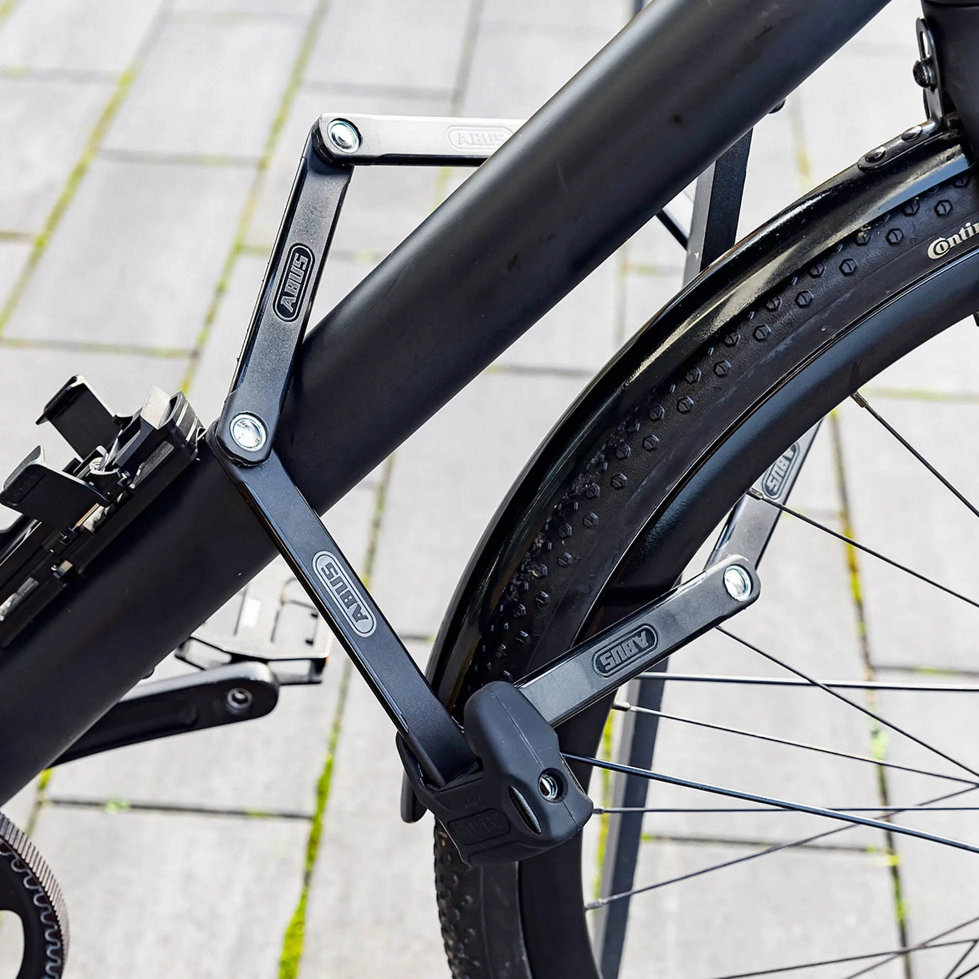 ABUS Składana blokada Bordo 6000K z uchwytem blokady SH - Blokada rowerowa z cylindrem XPlus dla wysokiej ochrony przed manipulacją - Poziom bezpieczeństwa ABUS 10 - Długość 120 cm