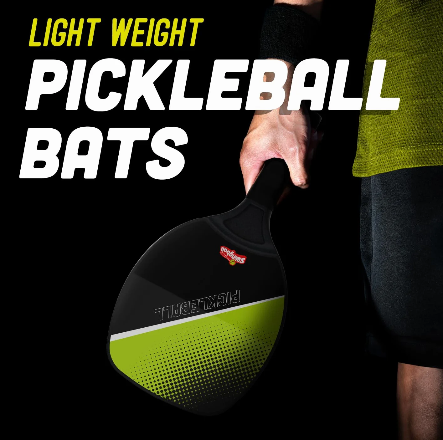 Swingball Pickleball All Surface przenośny zestaw gier Pickleball dla dzieci w wieku od 6 lat, regulowana wysokość, lekkie wiosła, przyjazny dla początkujących i profesjonalistów, rodzinna zabawa w