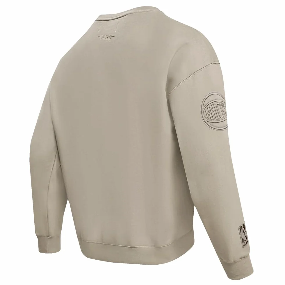 Pro Standard Męska bluza NBA Neutral M Drop Shoulder FLC Crewneck Bluza, szarobrązowa, L, brązowy (taupe), L