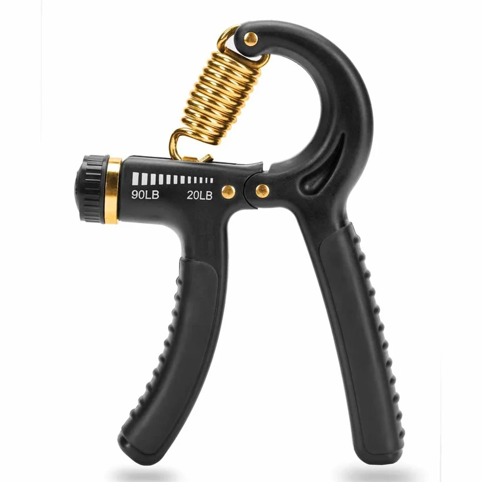 SKLZ Trenażer siłowy, wzmacniacz chwytu do ćwiczenia rąk, sprzęt do treningu siłowego, regulowany opór, czarny, 9,07-40,82 kg
