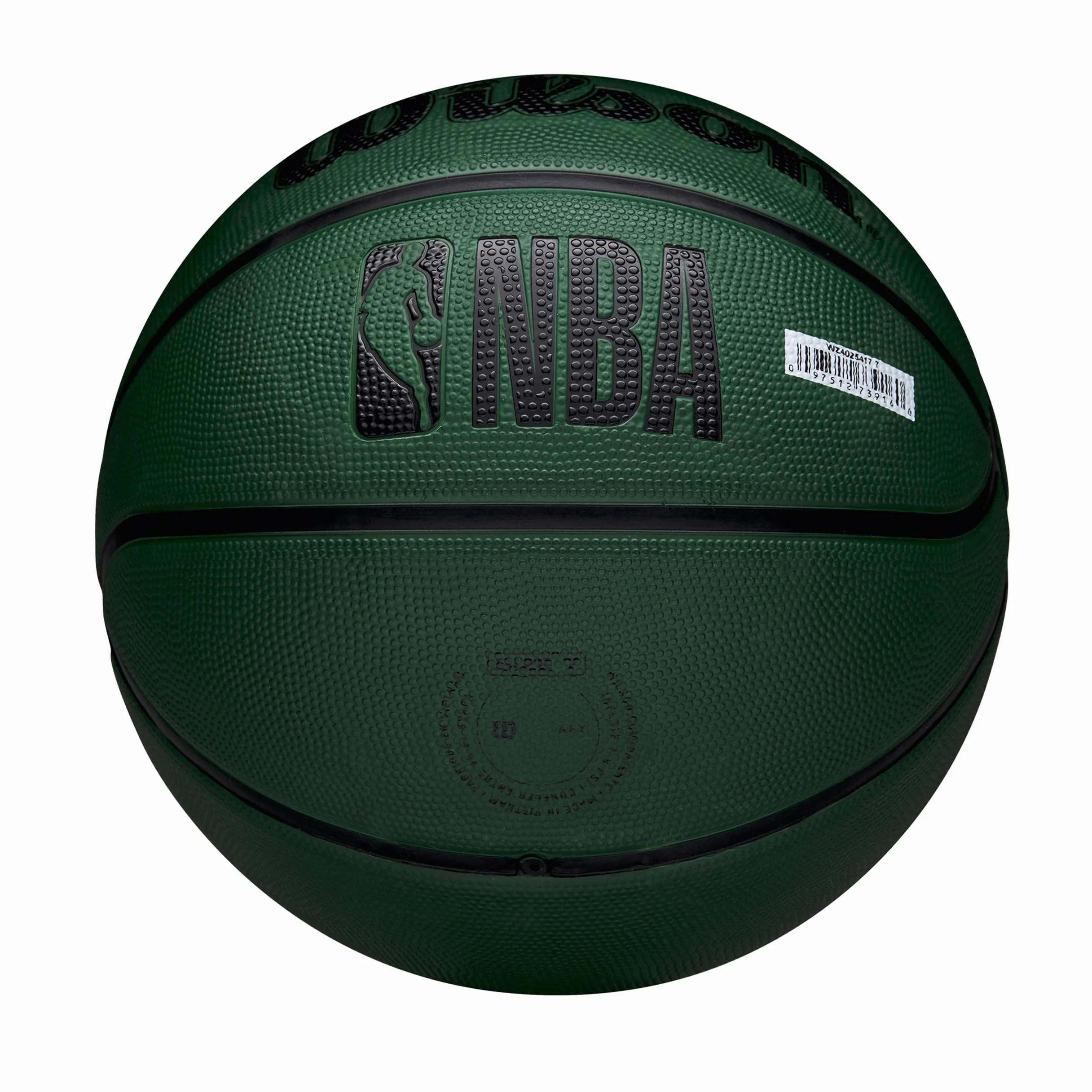 Wilson NBA TEAM TRIBUTE SOLID BSKT MIL BUCKS 5, zielony