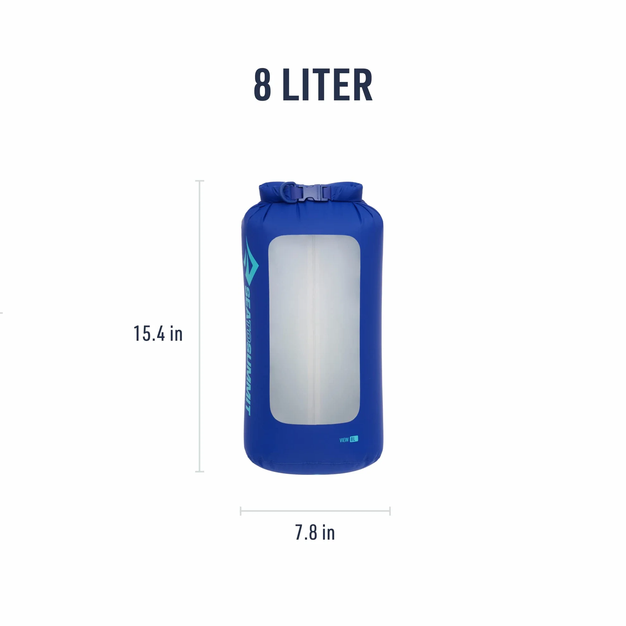 Sea to Summit Lightweight Dry Bag View 8L - Wodoszczelna, wszechstronna torba, 8L, rozmiar 8L, kolor Surf The Web