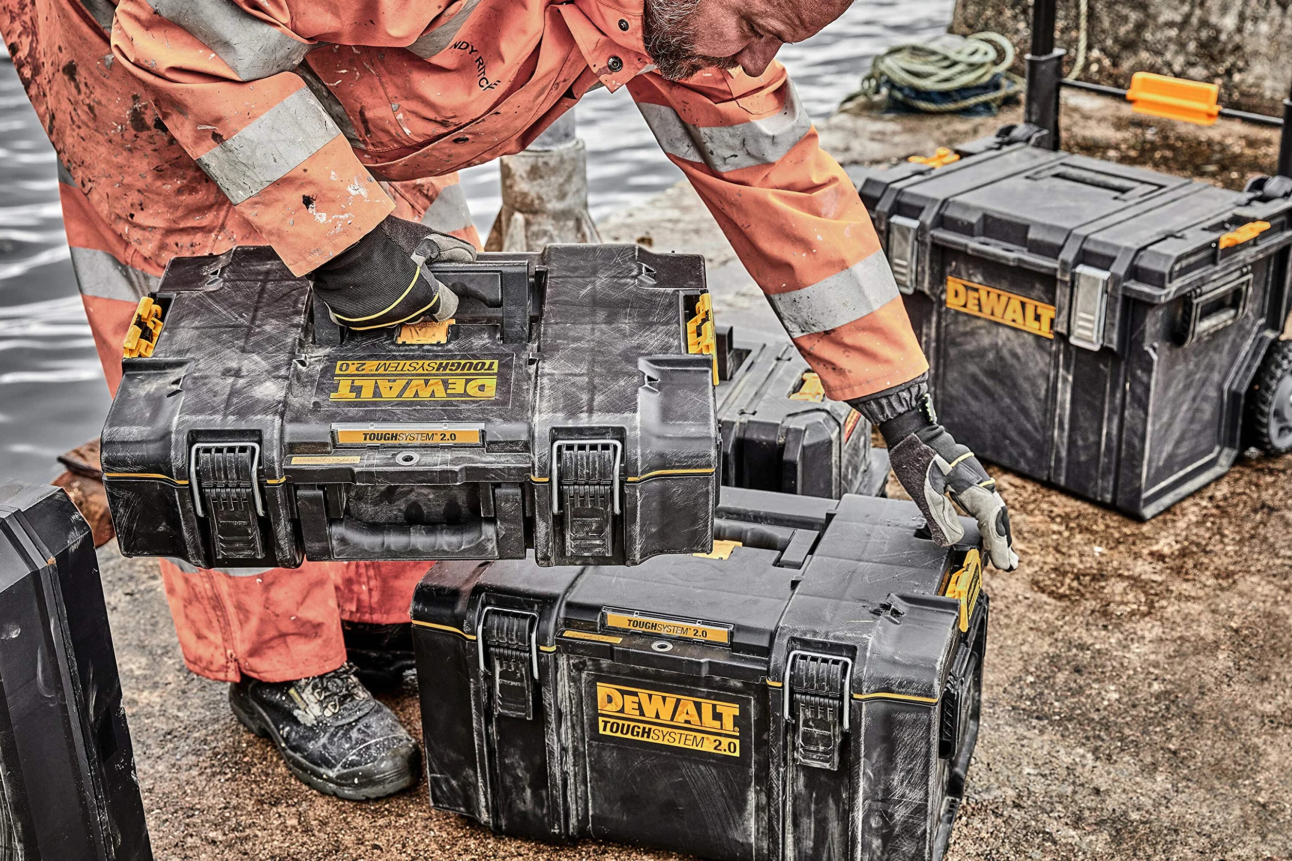 Dewalt Skrzynia na Narzędzia IP65 DWST83294-1 55.5 x 6.5 x 37 cm Szary Żółty