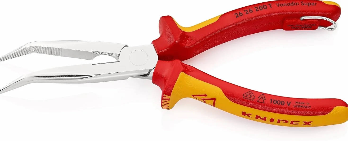 KNIPEX Szczypce tnące półokrągłe bociani dziób chromowany VDE 200 mm 26 26 200 T