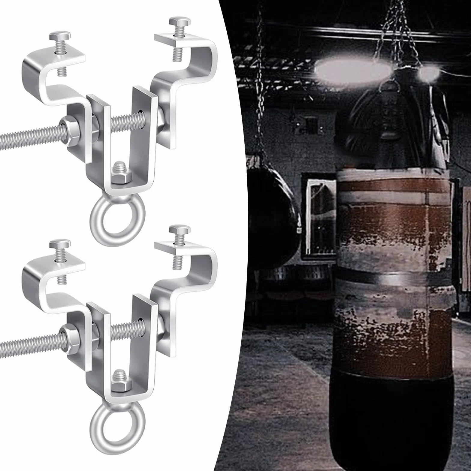 Stalowy uchwyt I Beam Clamp do worka bokserskiego, system wsporników