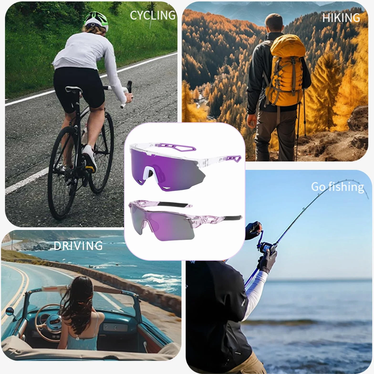 2 sztuki okularów rowerowych, męskie damskie okulary przeciwsłoneczne, okulary sportowe ochrona przed promieniowaniem UV, wiatroszczelne, spolaryzowane okulary przeciwsłoneczne dla mężczyzn na
