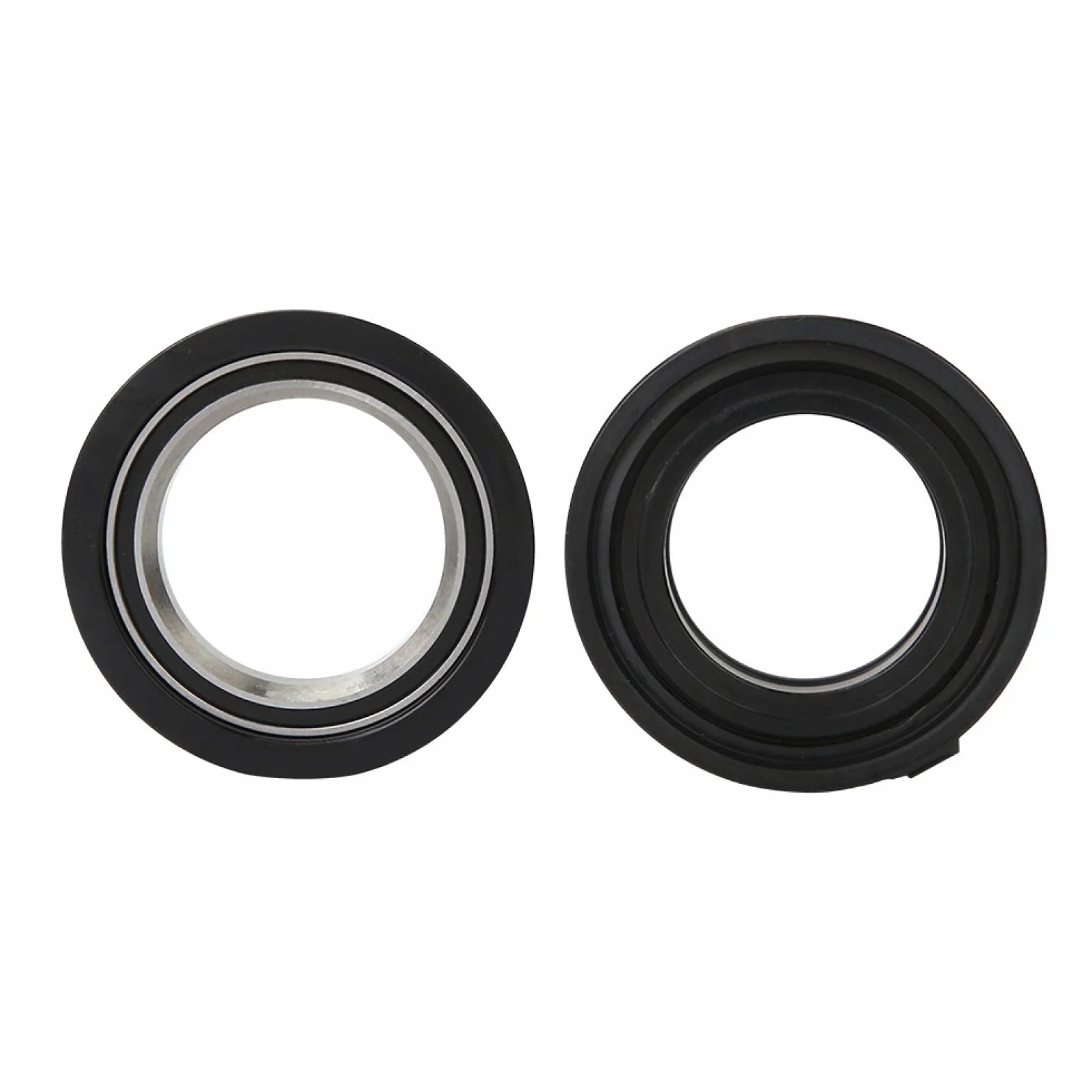Rura czołowa roweru górskiego Łożysko ze stopu aluminium Średnica zestawu słuchawkowego 28,6 mm Pręt niegwintowany Uszczelniona głowica łożyska Miska o średnicy wewnętrznej 44 mm Rama Czarny