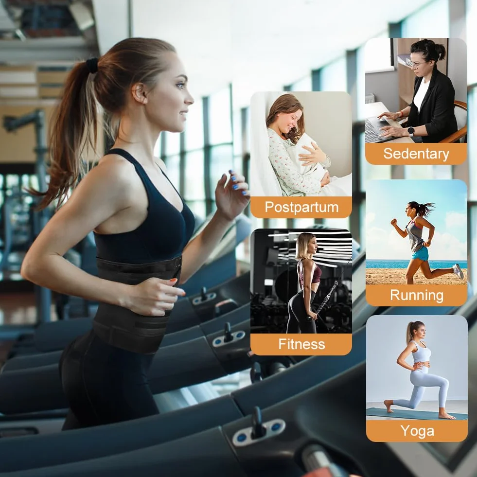 ACWOO Pas lędźwiowy damski neoprenowy regulowany wyszczuplający do treningu fitness